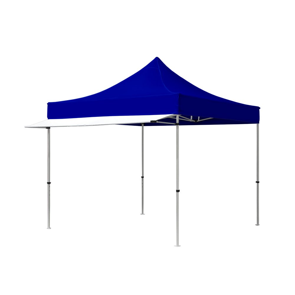 Vispronet Removable Tent Awning Hardware Kit for 10ft Pop Up Canopy Tents - Durable Aluminum Frame (Awning Tarp Sold Separately) - Perfect for Outdoor Events, Camping, and Beach Parties