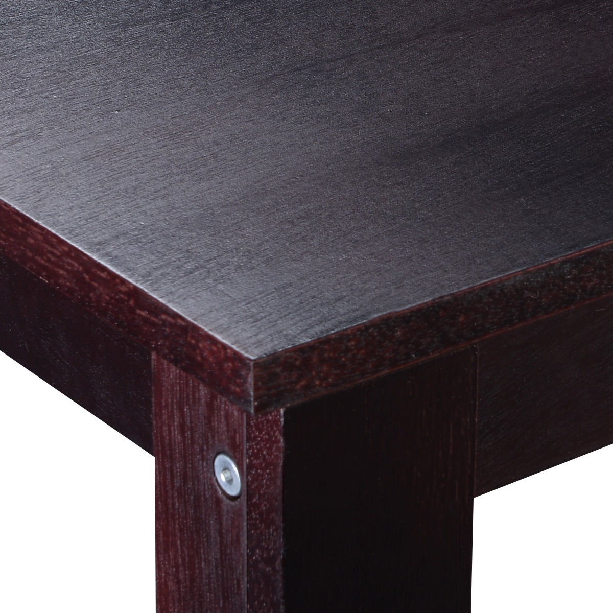 Casart Wooden End Table - Espresso Finish Coffee Sofa Side Table for Living Room, Bedroom & Office - Perfect for Holding Lamps, Books & Decor