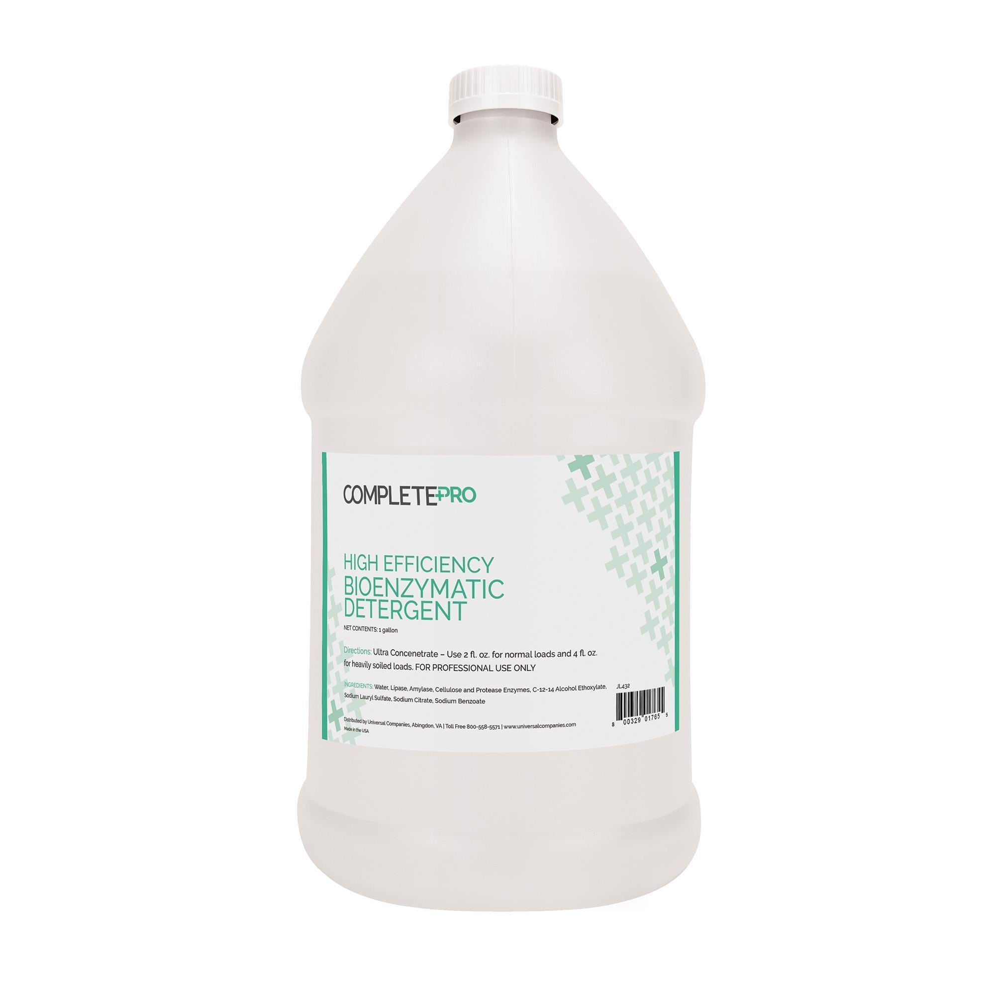 Complete Pro High Efficiency Bioenzymatic Laundry Detergent - Powerful Stain Removal for Clothes, Linens & Fabrics - Ideal for Families, Gym Wear & Tough Stains