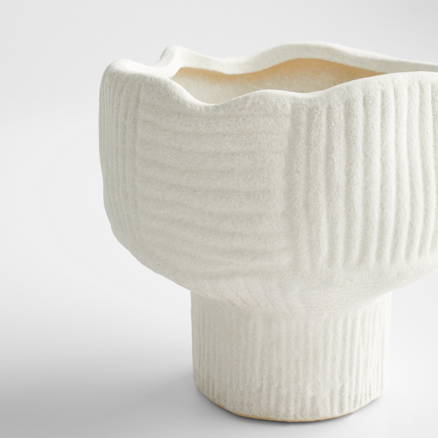 Cyan Design 11467 Astraea Vase - Elegant White Ceramic Flower Vase for Home Decor, Wedding Centerpieces & Tabletop Display