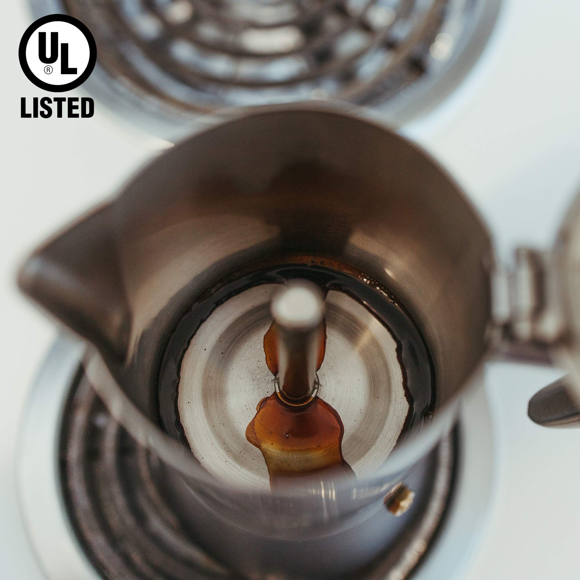GROSCHE Milano Steel Stovetop Espresso Maker - 6 Cup Stainless Steel Moka Pot for Induction, Electric & Gas Stoves | Dishwasher Safe Italian Coffee Maker for Home, Office & Camping | Perfect Espresso Brewing for Coffee Lovers