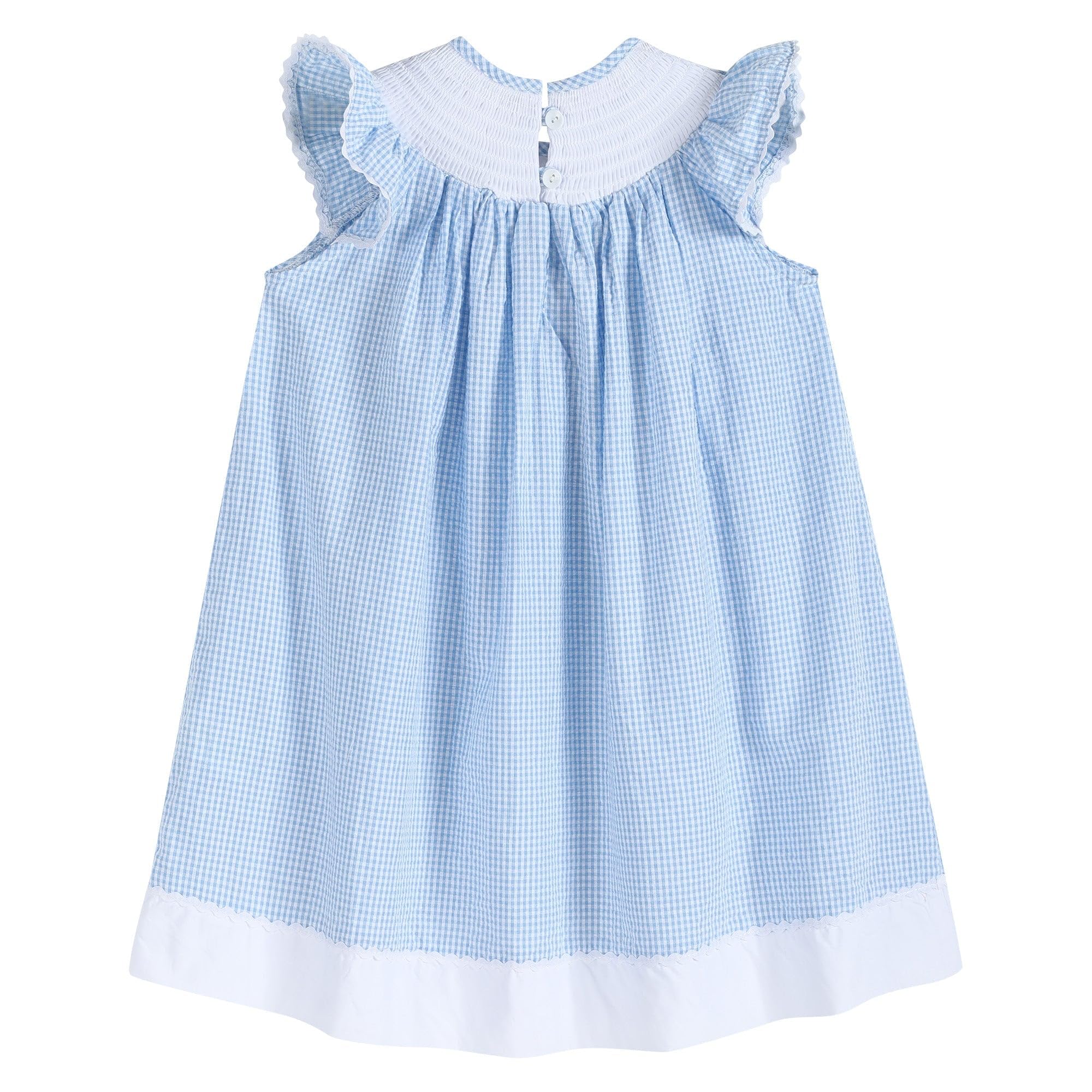 Easter Bunny Bishop Dress for Baby & Girls - Adorable Smocked Dress for Easter Sunday, Spring Photos & Special Occasions