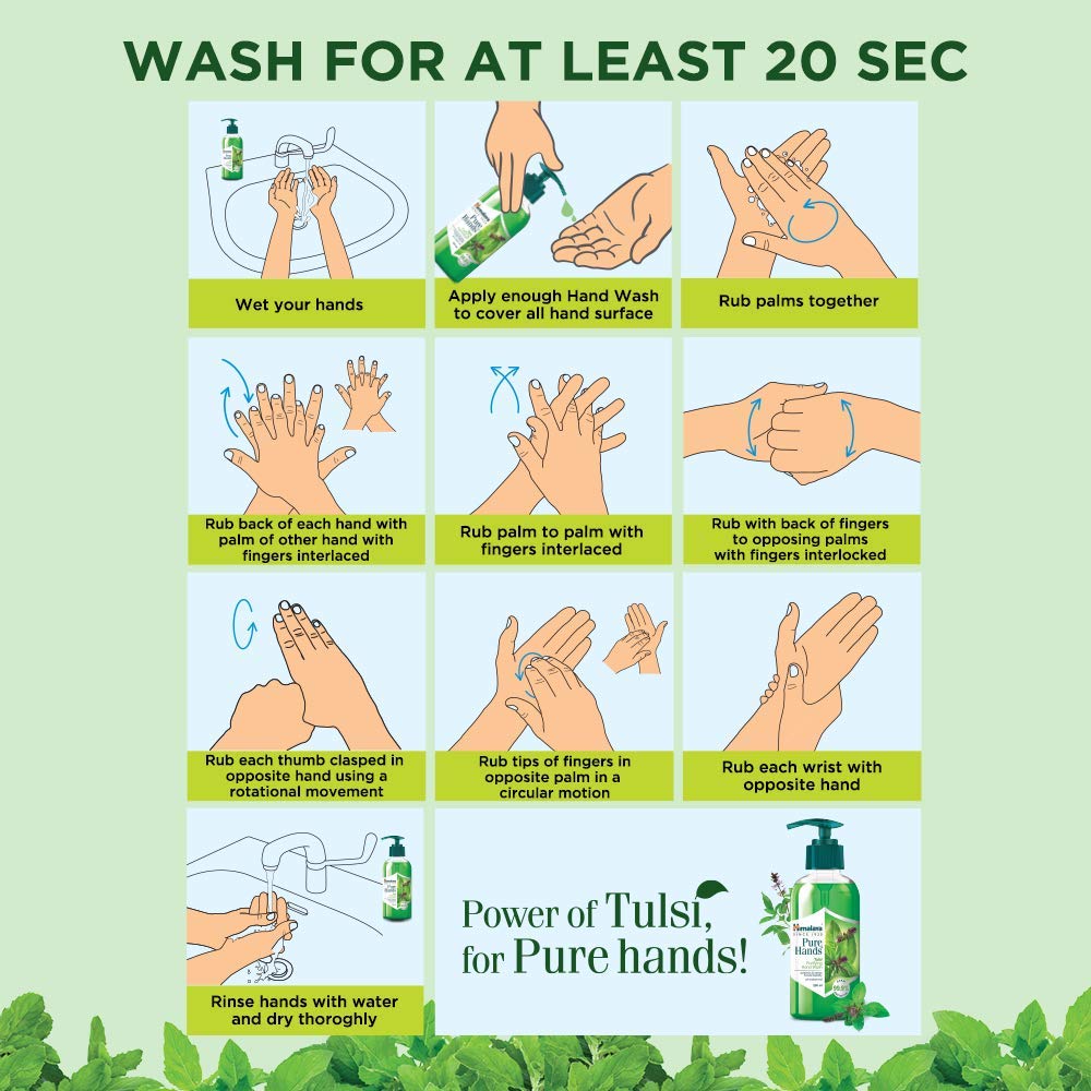 Himalaya Pure Hands Moisturizing Tulsi & Aloe Hand Wash Refill - 750ml | Natural Herbal Liquid Soap for Dry Skin | Perfect for Home, Office & Bathroom Use