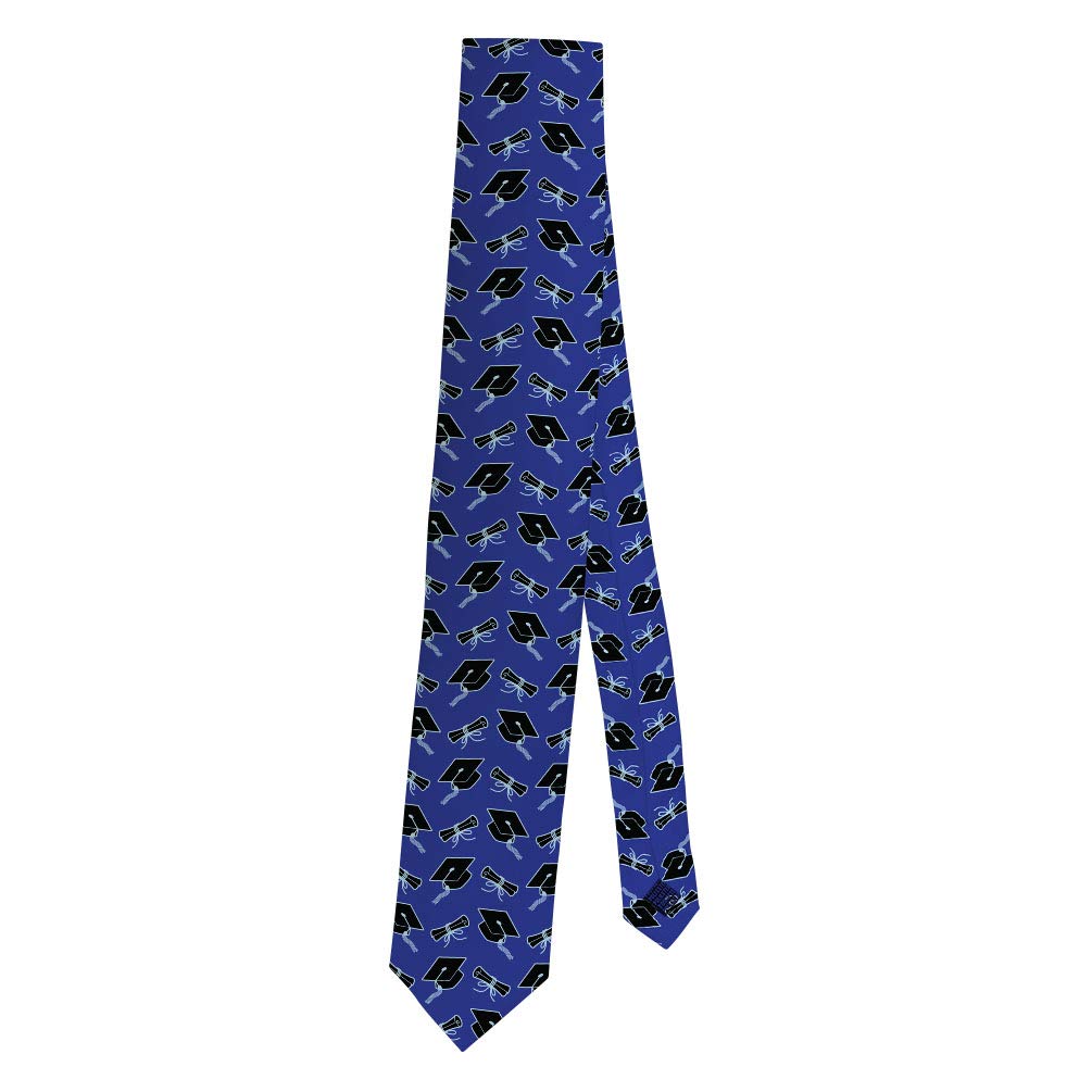 ThisWear Graduation Tie - Elegant University & High School Grad Necktie for Commencement Ceremonies & Formal Events
