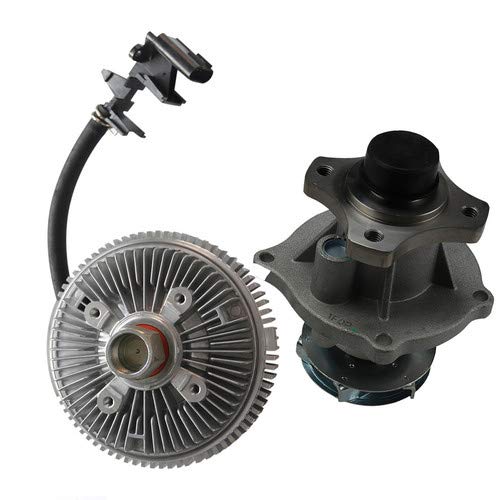 **Water Pump & Electric Fan Clutch Kit for 2002-2012 Chevy Hummer GMC Isuzu 2.9L 3.7L 4.2L (AW5097 3201) - Perfect for Engine Cooling & Off-Road Adventures**