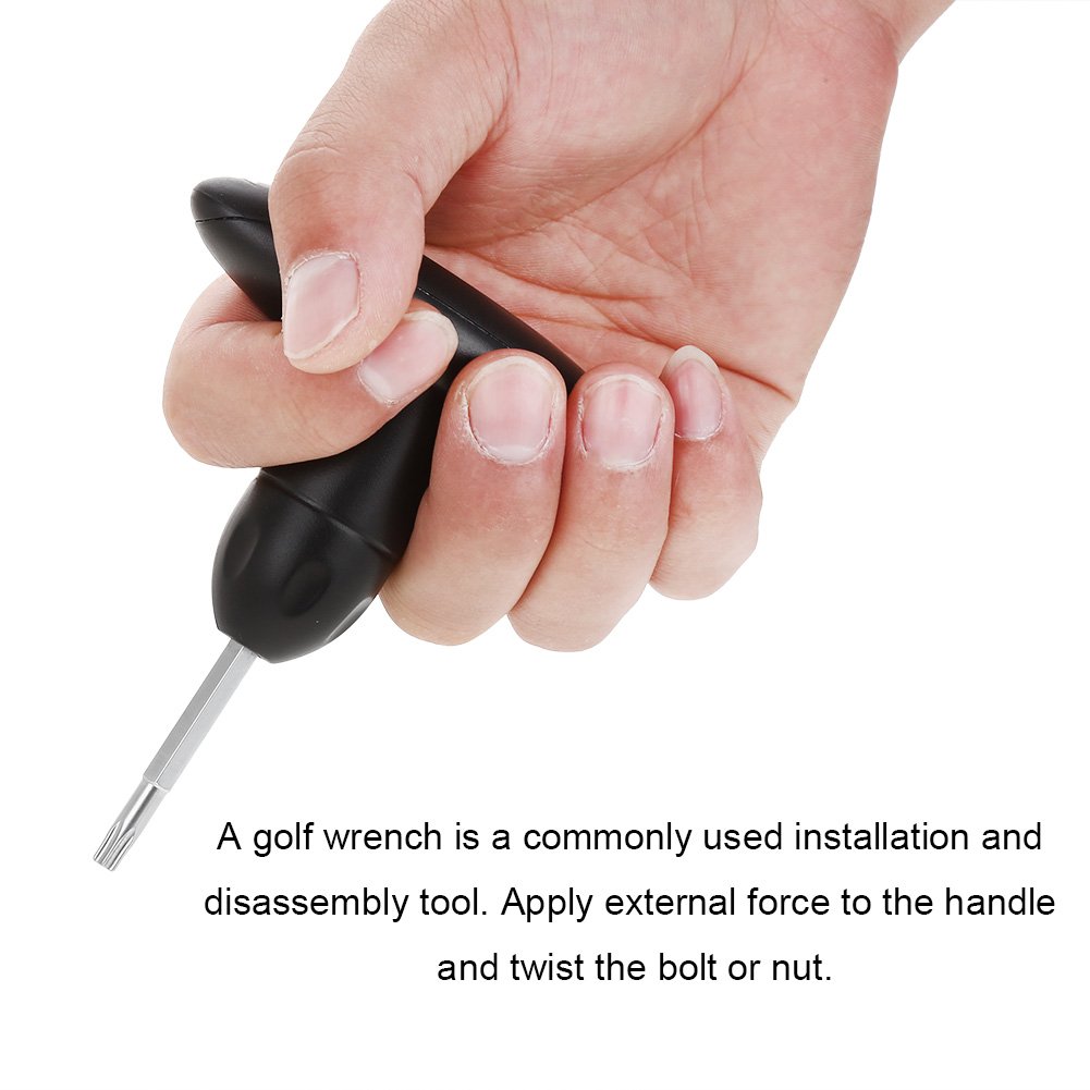 VGEBY Golf Wrench Tool - Adjustable Torque Wrench for Golf Driver Shaft & Cleat Removal | Perfect for Club Repair, Maintenance & Equipment Adjustment on the Course