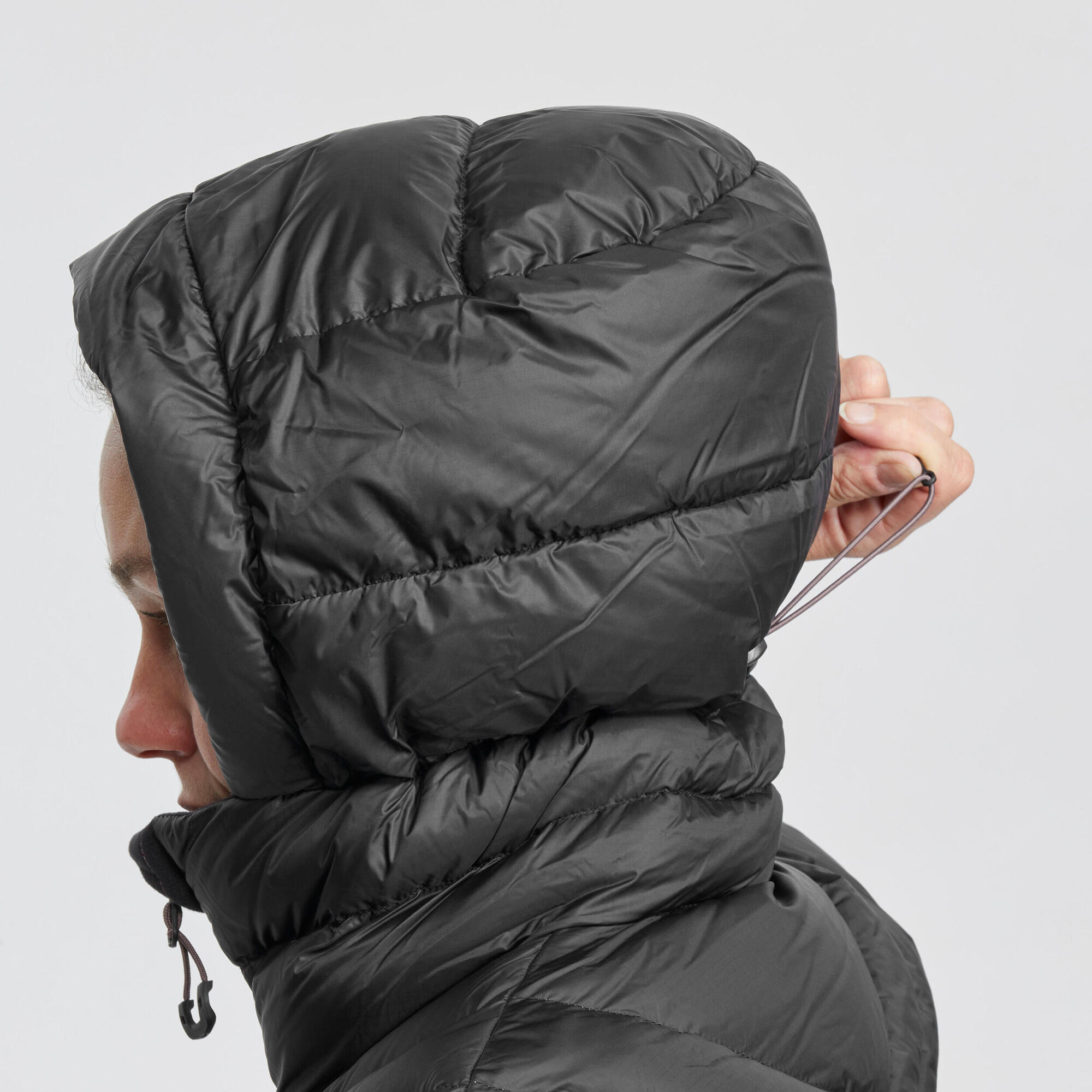 Forclaz Women's MT500 Hooded Down Puffer Jacket - Lightweight Winter Coat, Waterproof Windproof Insulated Jacket for Hiking, Skiing & Outdoor Activities