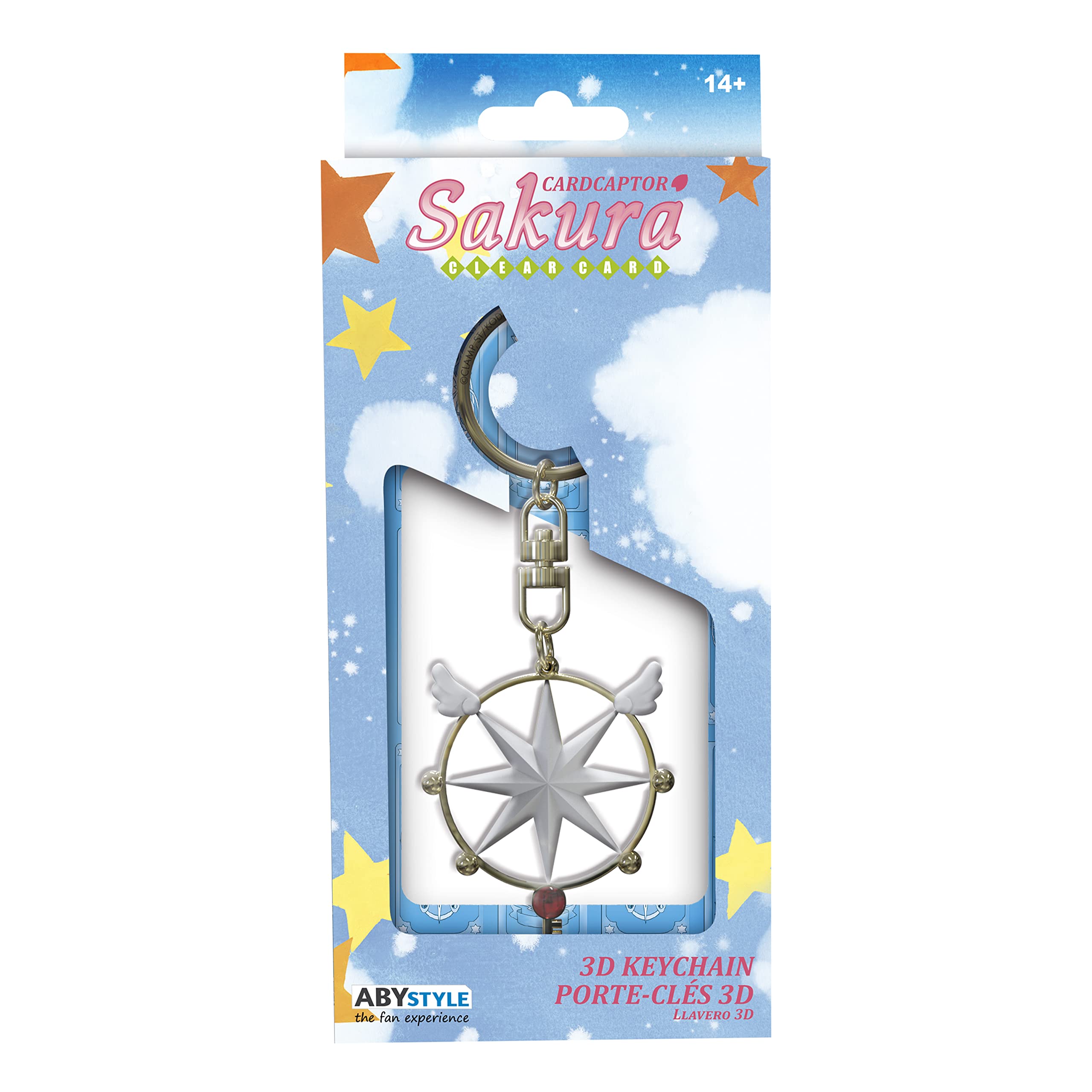 ABYSTYLE Cardcaptor Sakura Dream Key 3D Metal Keychain - Anime Manga Collectible Accessory - Perfect Gift for Fans - Use for Backpacks, Keys, or Cosplay