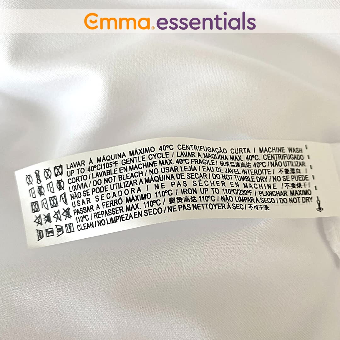 Emma Essentials Microfibre Fitted Sheet - Light Green 160x200cm - Ultra Soft Breathable Polyester Bedding - Fits Mattress Up to 30cm - Oeko-Tex Certified - Perfect for Guest Rooms, Dorms & Cozy Bedrooms