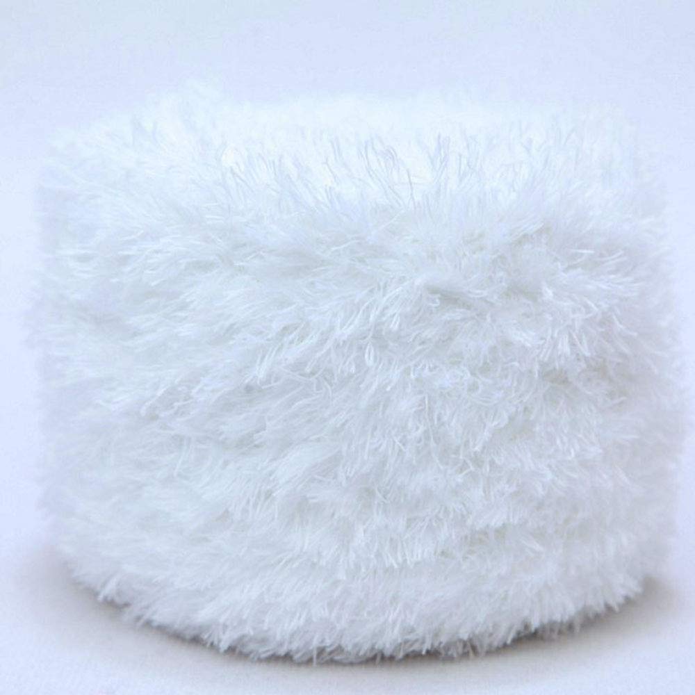 Super Soft Faux Fur Plush Yarn for Crochet & Knitting - 200g Skein, DIY Sweater Scarf Hat Blanket Pillow - Perfect for Winter Crafts & Cozy Home Decor