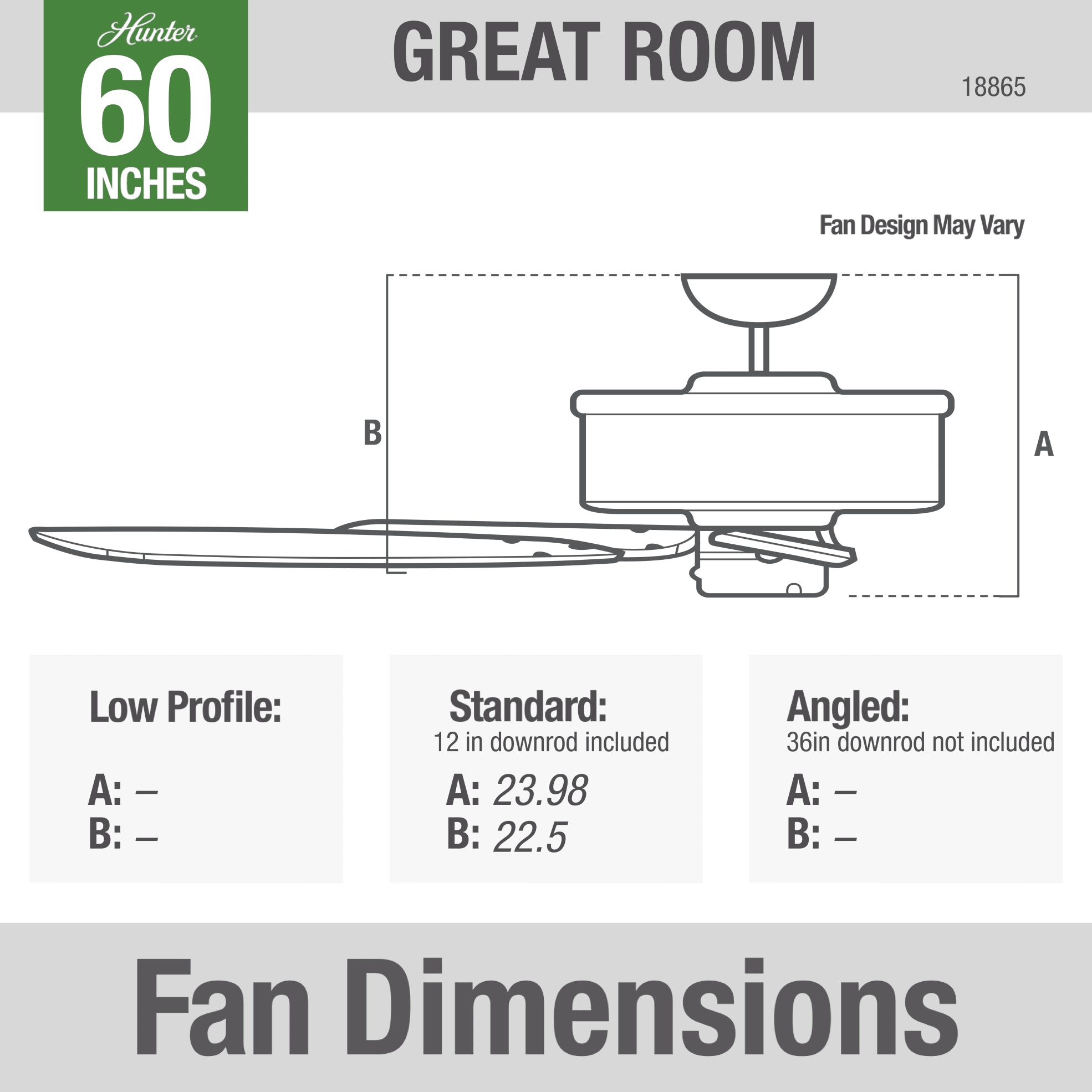 Hunter 60 Inch 1886 Limited Edition Ceiling Fan - Midas Black/Distressed Dark Cherry Basswood Blades - Vintage Industrial Style for Living Room, Bedroom & Patio