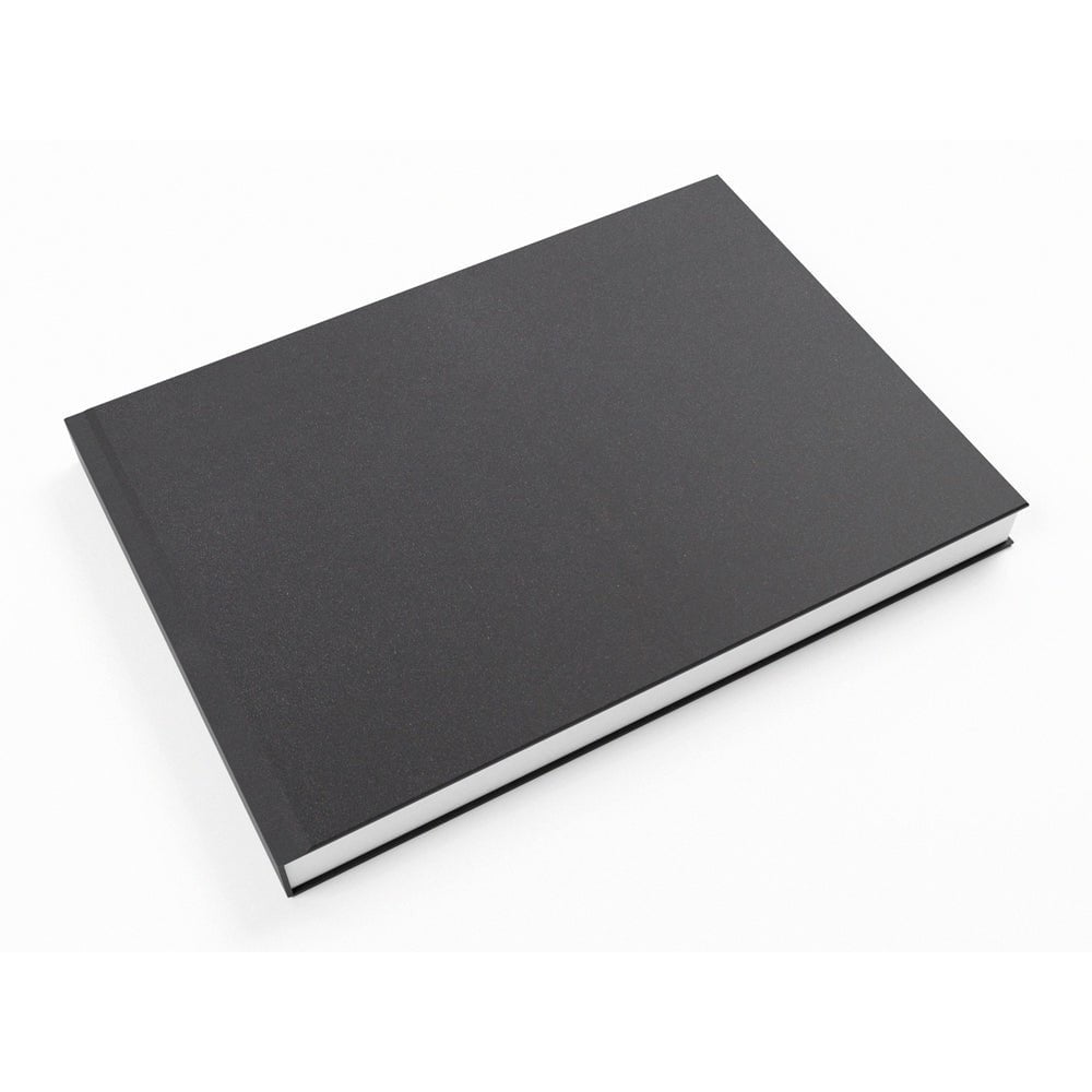 Artgecko Premium A6 Landscape Sketchbook - 92 Pages (46 Sheets) 150gsm White Paper - Perfect for Artists, Travelers & Sketching Outdoors