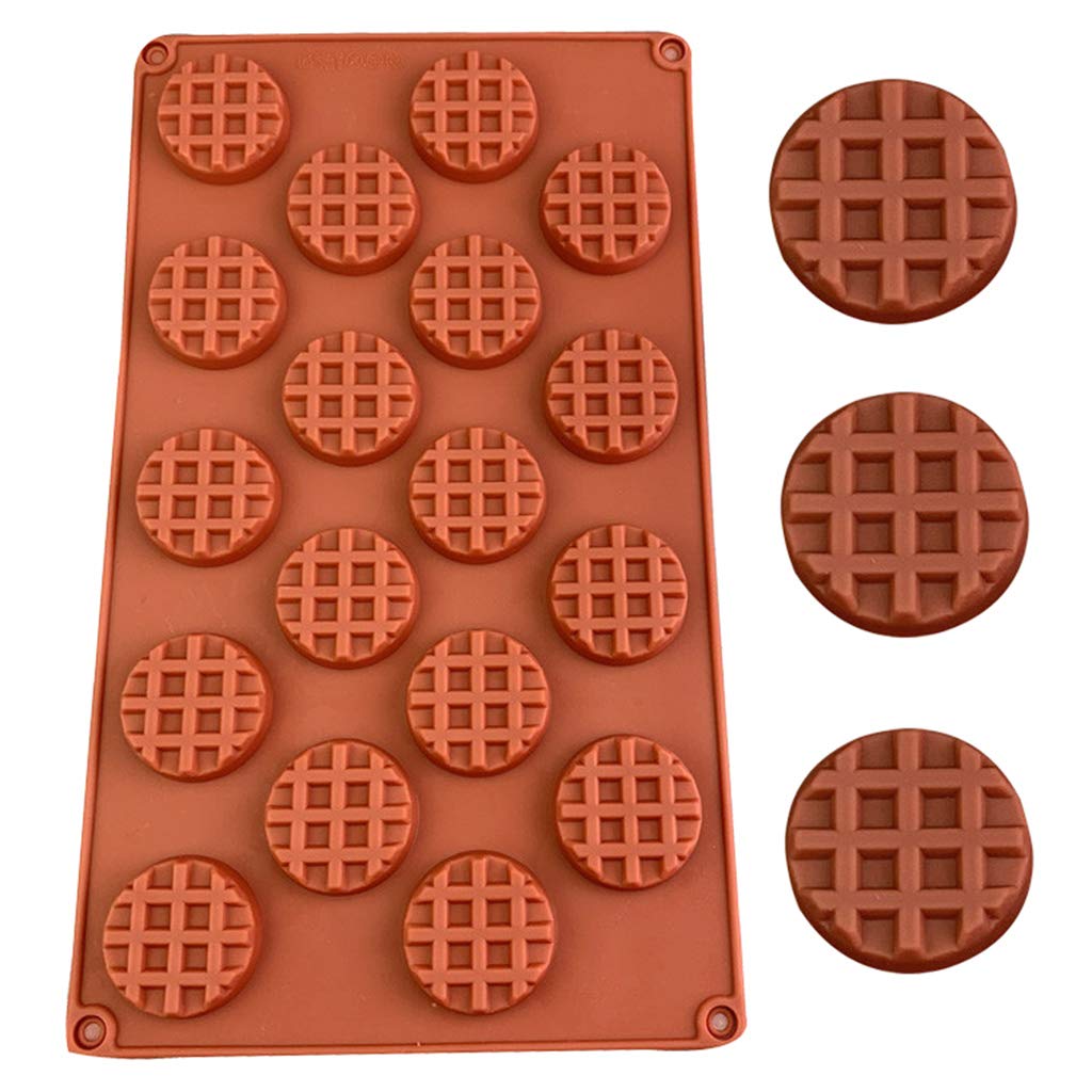 Lehaha 18-Cavity Silicone Waffle Mold - Nonstick Baking Pan for Waffles, Cakes, Cookies & Chocolate - Perfect for Home Baking, Party Treats and DIY Desserts