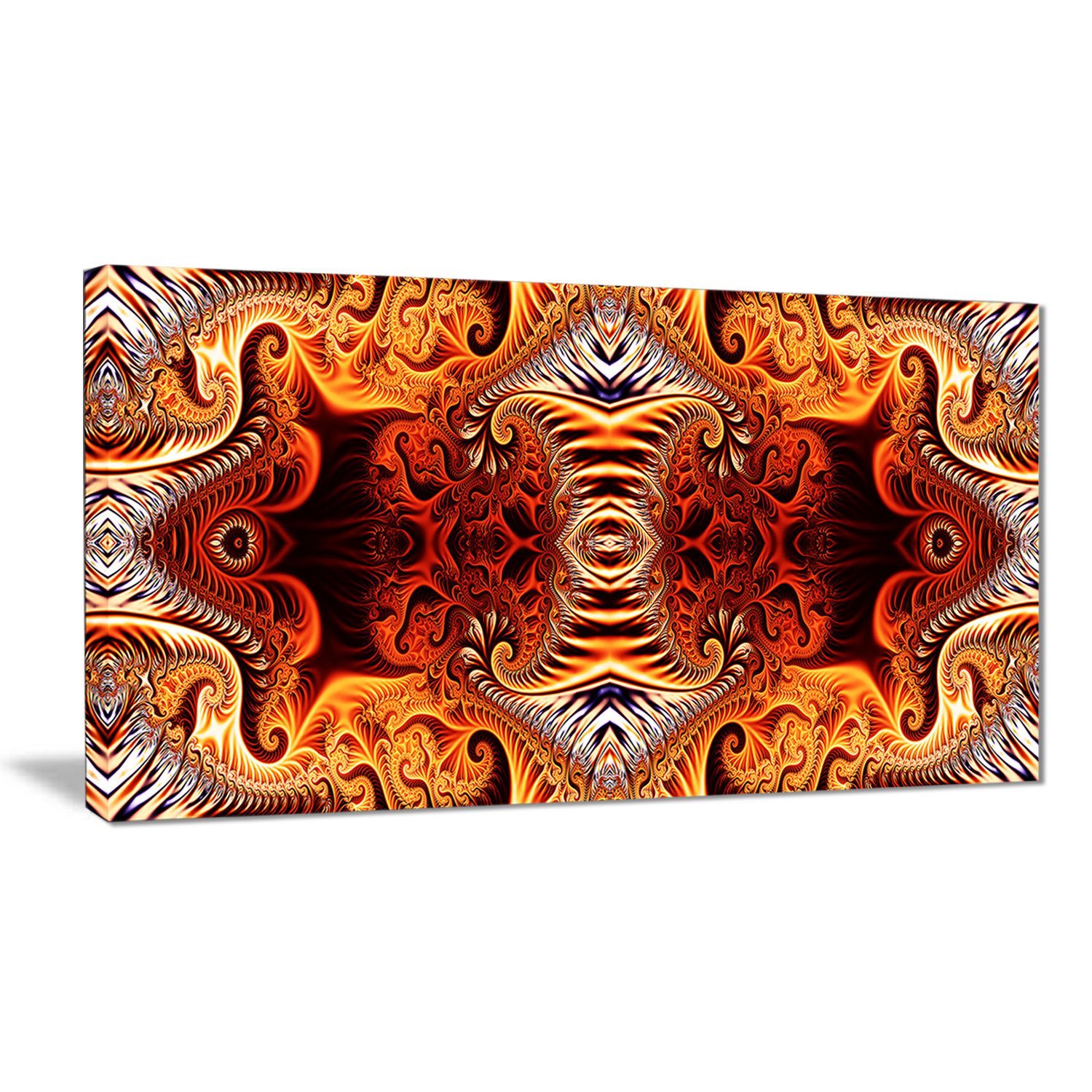 Designart Gold and Silver Reflection Metal Wall Art - 4 Panels Modern Abstract Decor for Living Room, Bedroom, Office - 48x28 Inches, 28''H x 48''W x 1''D - MT3083