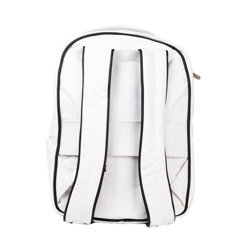 Jormands T21 Backpack Carry-On Luggage - Lightweight Travel Backpack with USB Charging Port, Water-Resistant & Spacious for Men Women - Perfect for Airplane, Business Trips & Weekend Getaways (White/Black)
