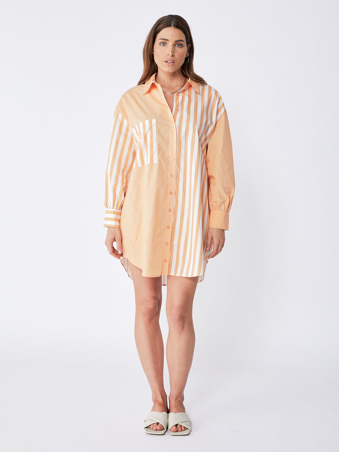 Ena Pelly Women's Bree Cotton Striped Dress - Casual Summer Dress for Beach, Vacation & Everyday Wear