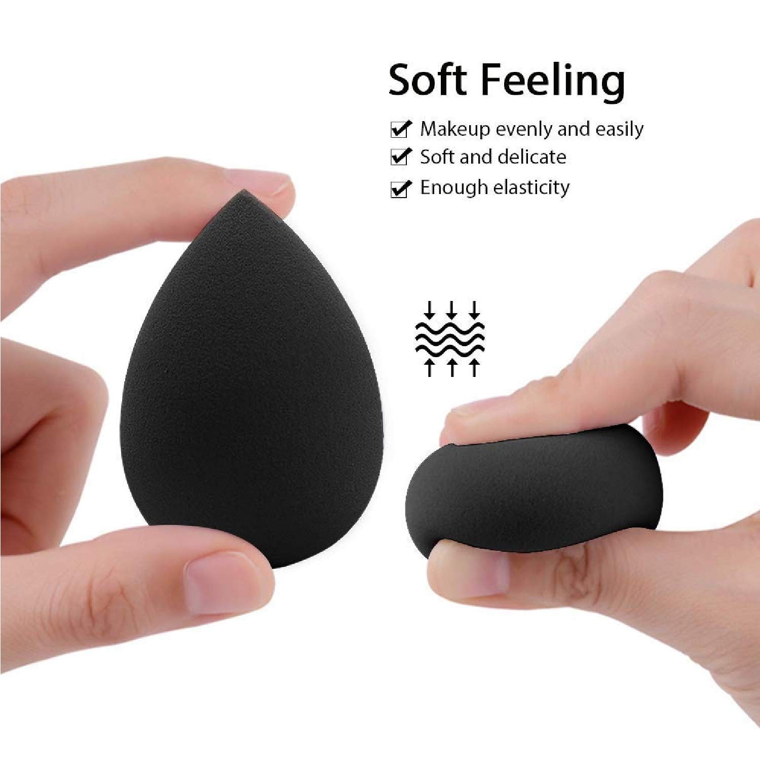 RKPM HOMES Professional Makeup Sponge Set - 3pcs Beauty Blender for Flawless Foundation, Cream & Powder Application | Soft Latex-Free Blending Sponge | Egg, Teardrop & Wedge Shapes | Multicolor Cosmetic Sponges for Liquid Makeup, Contouring & Baking | Perfect for Everyday Makeup & Professional Use