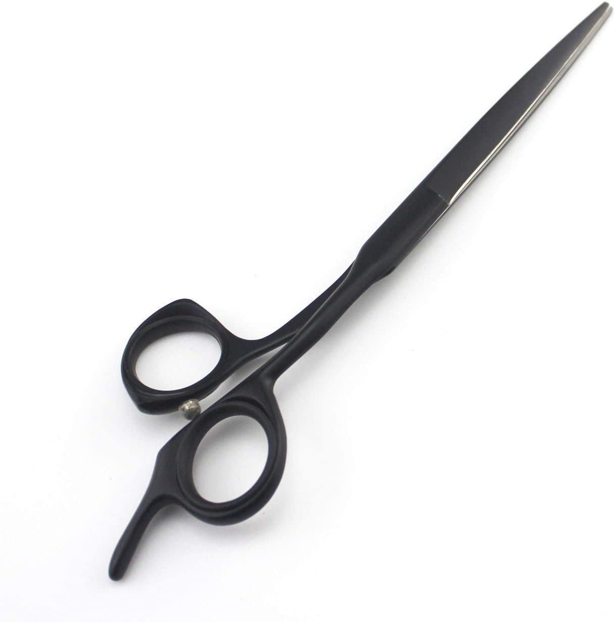 Professional Black Hairdressing Scissors - 7 Inch Barber Shears for Salon & Home Use, Silver Color with Optional Set - Perfect for Hair Cutting, Styling & Trimming