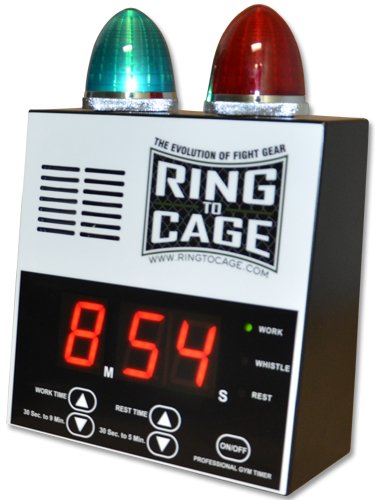 Pro Digital Timer for Muay Thai, MMA, Kickboxing & Boxing Training - Precision Martial Arts Workout Timer for Fighters & Coaches (Gym, Home, Competition Use)