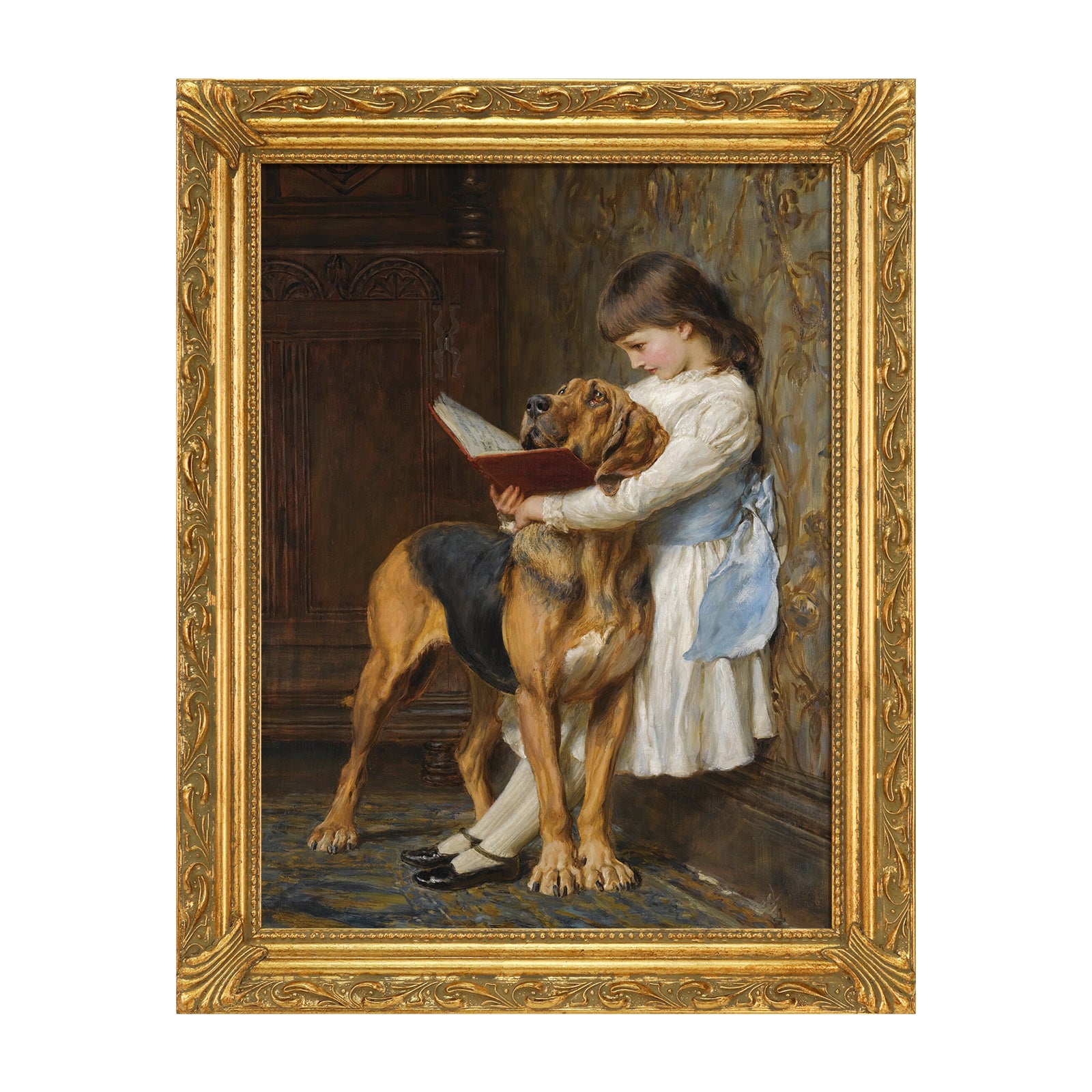 Antique Gold Open Back Wood Frame for Canvas Oil Paintings - Ornate Art Frame for Portrait, Landscape & Abstract Artwork - Perfect for Home Decor, Wedding Gifts & Wall Art Display (Empty Frame, No Glass or Backboard Included)