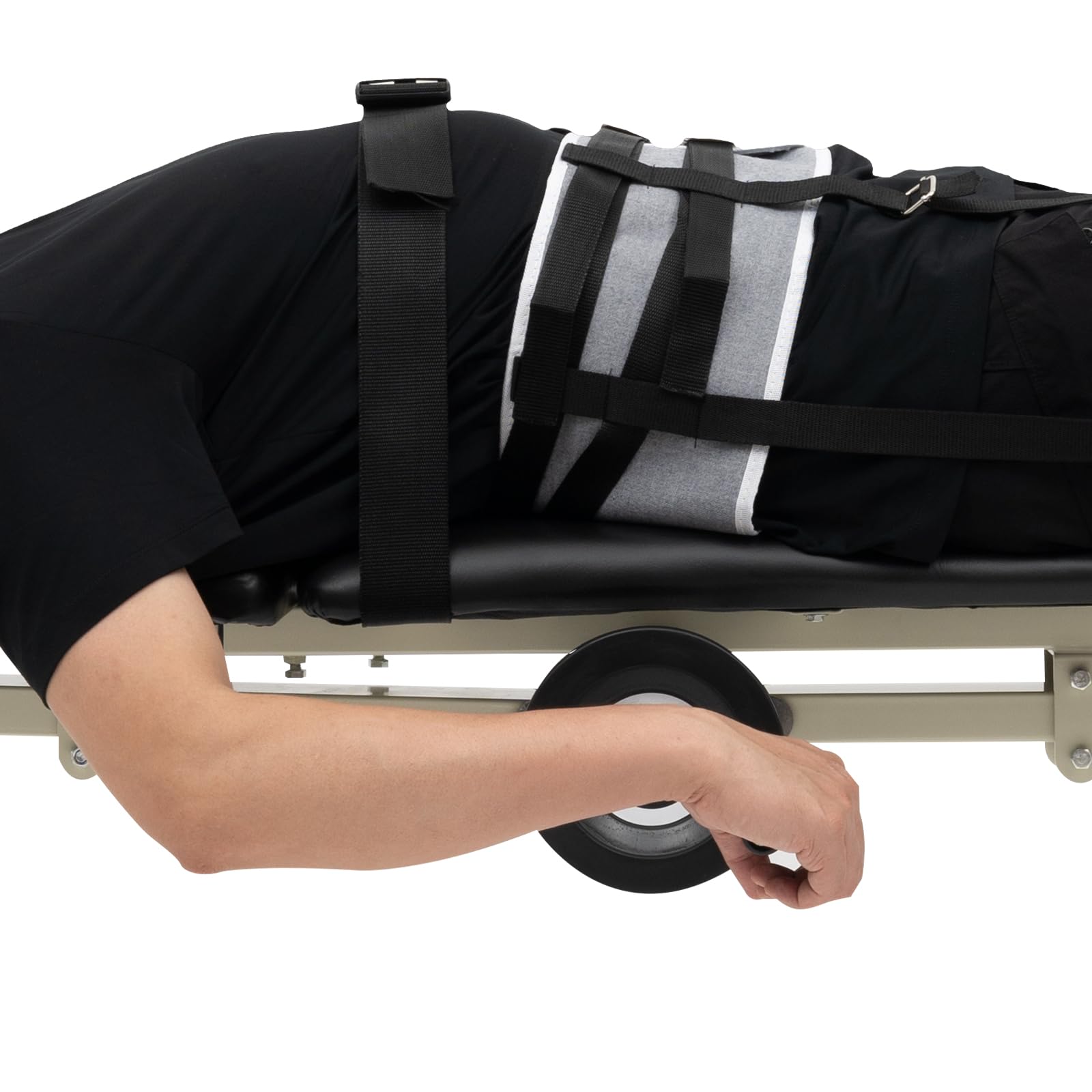 YIYIBYUS Adjustable Lumbar Traction Table - Portable Massage Bed for Back Pain Relief, Cervical & Lumbar Stretcher with Folding Design - Perfect for Home Therapy, Chiropractic Clinics, and Physical Rehabilitation