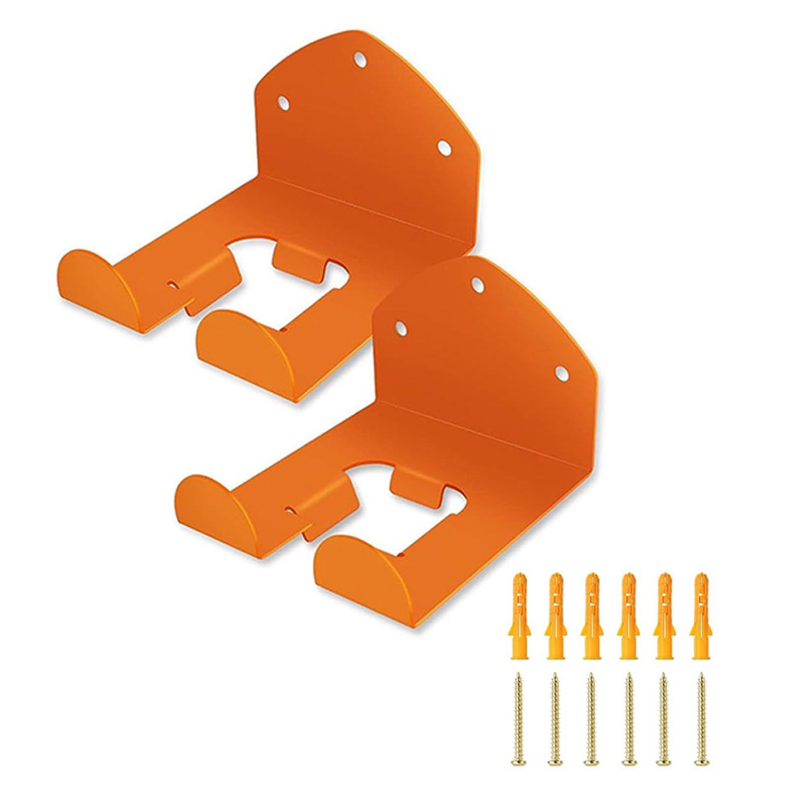 2-Pack Heavy Duty Garage Storage Hooks - Wall Mounted Tool Organizer Rack for Ladders, Bikes, Garden Hoses & Sports Equipment - Space Saving Garage Organization Solution for Home & Workshop
