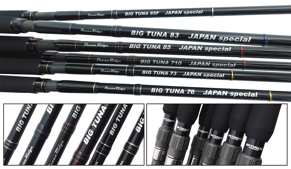 Ocean Ridge Big Tuna 85 Japan Special Offshore Fishing Rod - Heavy Duty Saltwater Tuna Fishing Pole for Deep Sea & Big Game Angling | Perfect for Offshore Fishing Trips & Professional Anglers