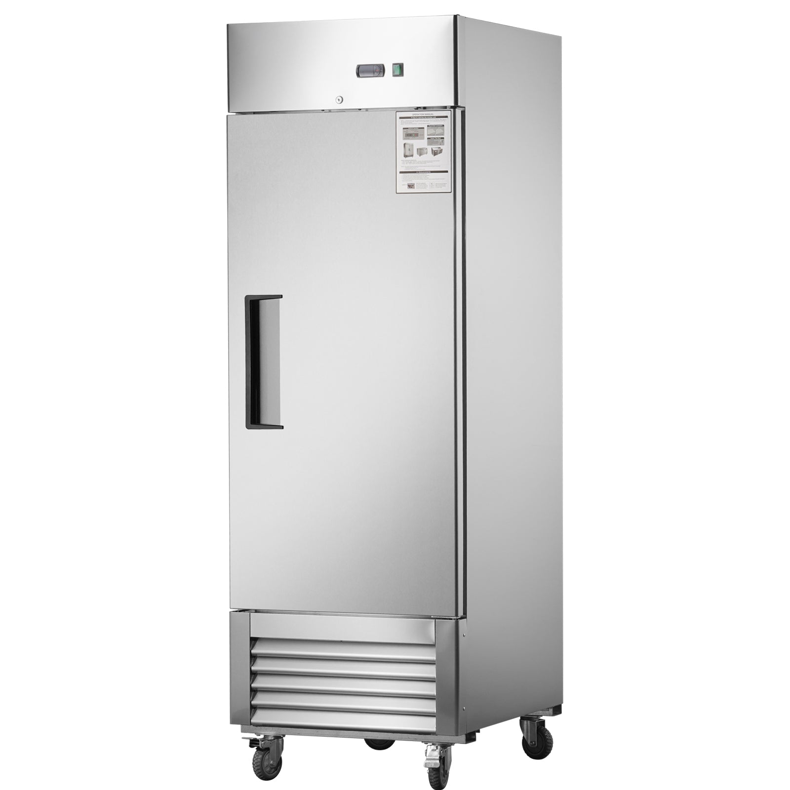 27'W Commercial Refrigerator Freezer - Stainless Steel Construction with Fan Cooling System - Ideal for Restaurants, Grocery Stores & Commercial Kitchens