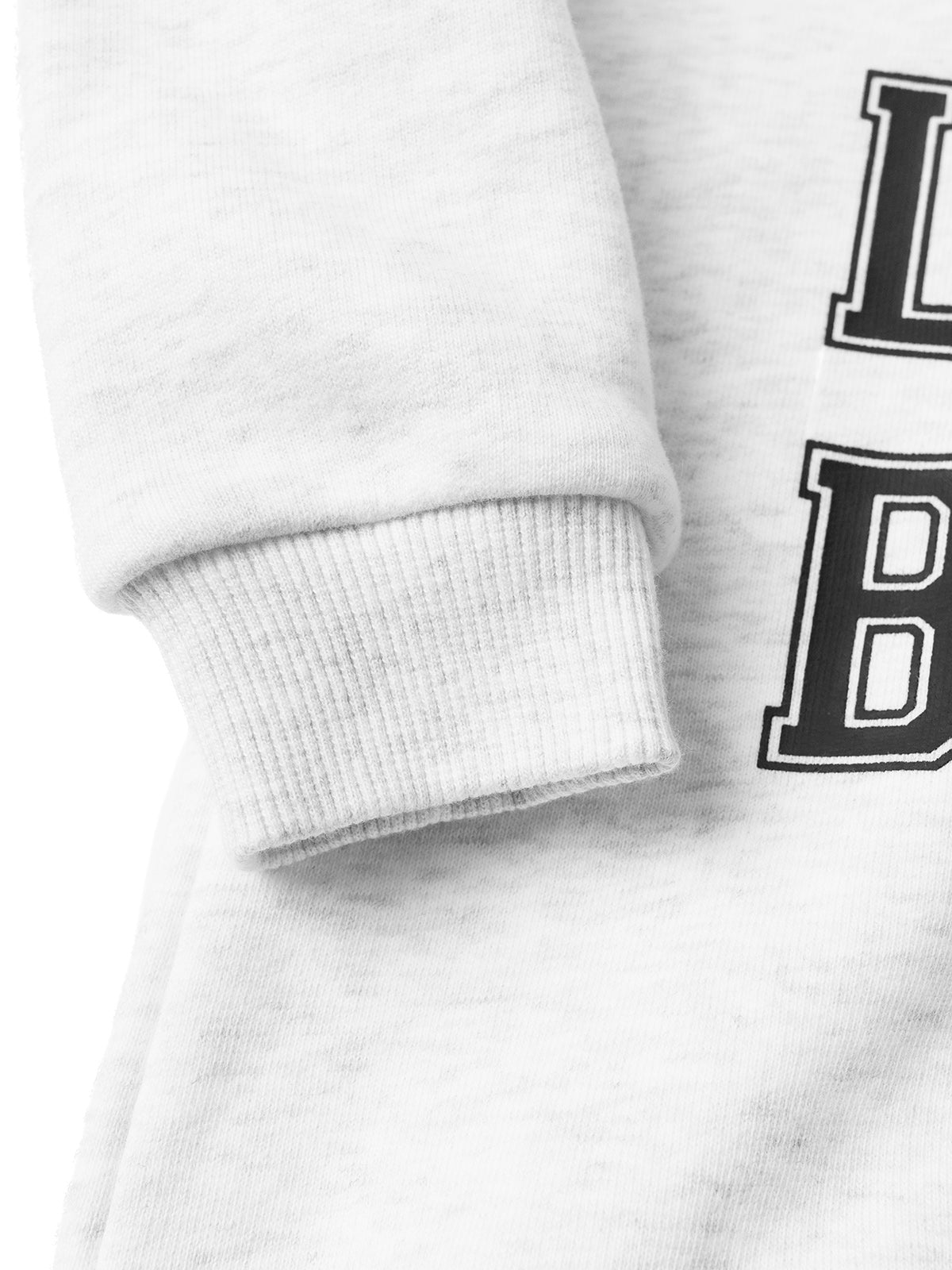 LB Collegiate Crewneck Sweatshirt - Soft Grey Cotton Pullover for Men & Women | Casual Wear, Street Style, College Outfit, Loungewear