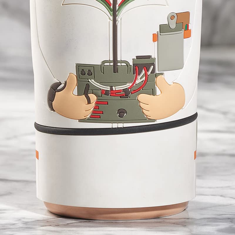 Numskull Back to The Future Doc Brown Ceramic Coffee Mug with Insulated Rubber Sleeve - 400ml Official Merchandise - Perfect Gift for Movie Fans & Collectors - Great for Home, Office or Sci-Fi Themed Parties