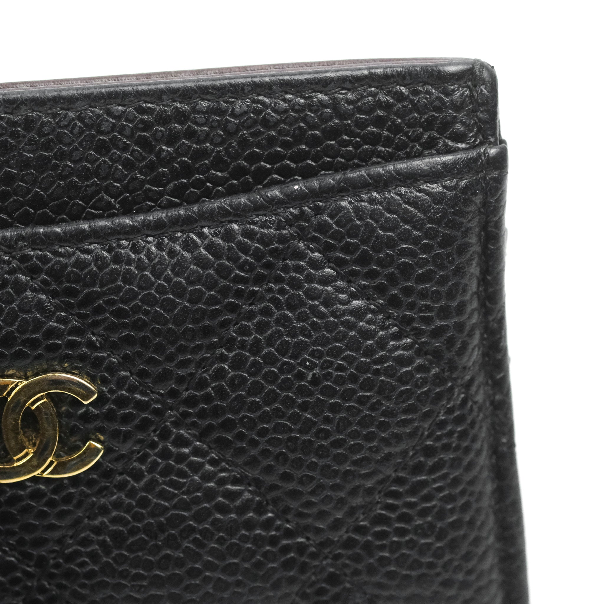 Chanel Classic Flat Card Holder in Black Caviar Leather with Gold Hardware - Luxury Wallet for Women, Perfect for Everyday Use & Gift Giving