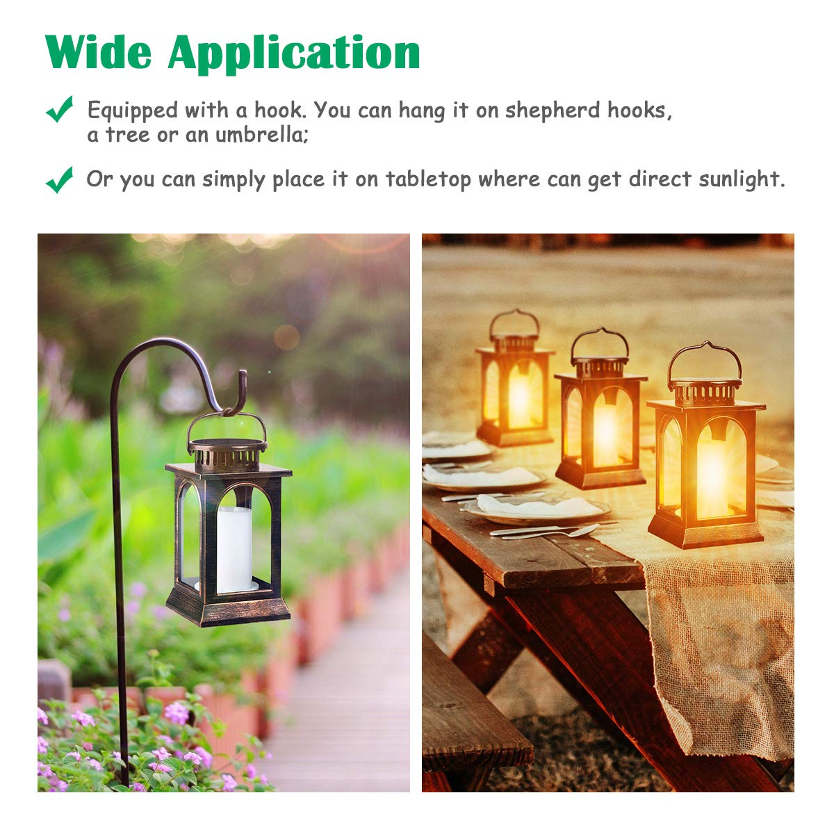 TomCare Solar Torch Lights Outdoor - Waterproof Flickering Flame Solar Lights for Garden, Patio, Yard & Pathway | Decorative Landscape Lighting for Backyard, Poolside & Outdoor Parties