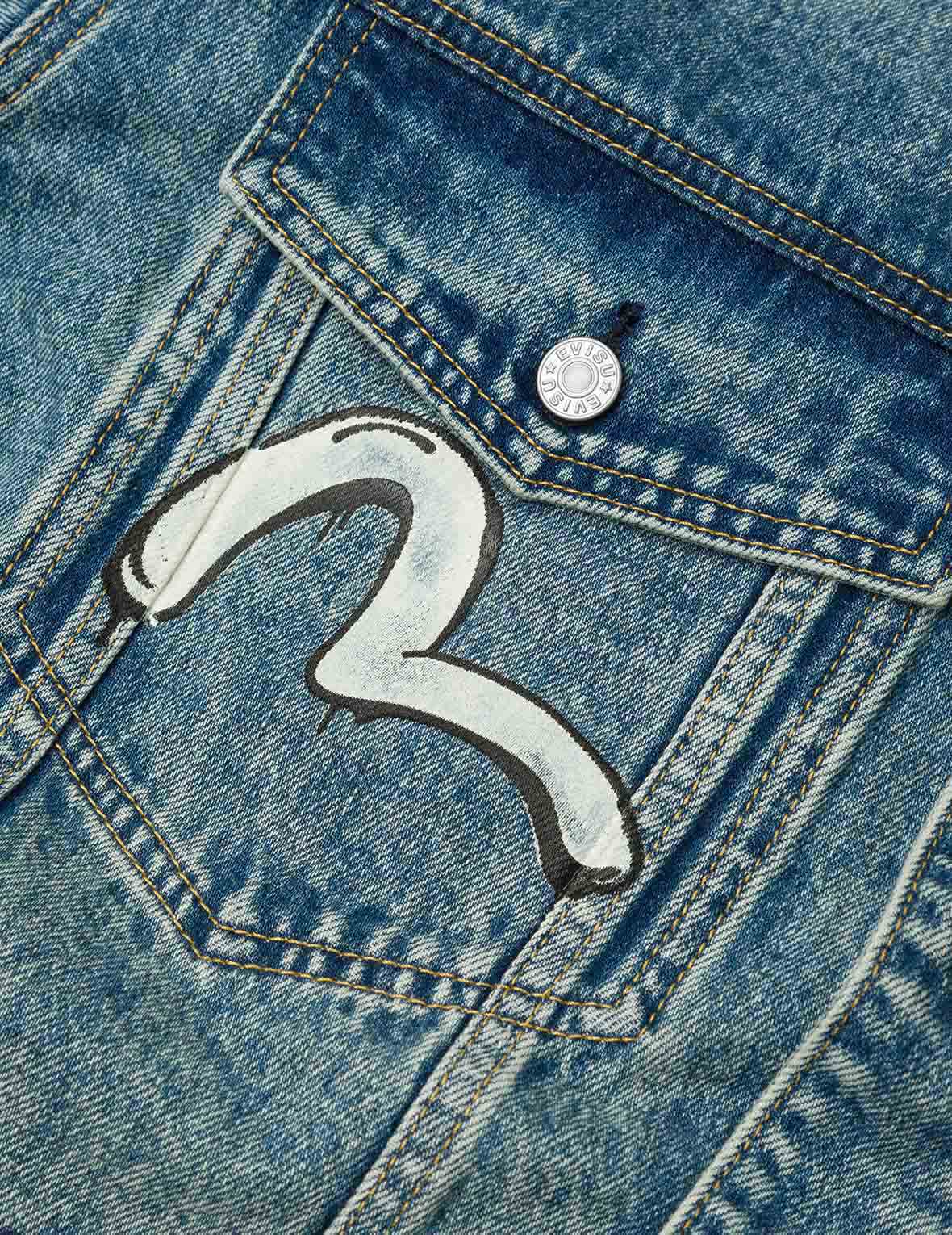 Trendy Graffiti Prints Denim Jacket for Men & Women | Vintage Style Regular Fit Jean Jacket | Perfect for Streetwear, Casual Outfits & Urban Fashion
