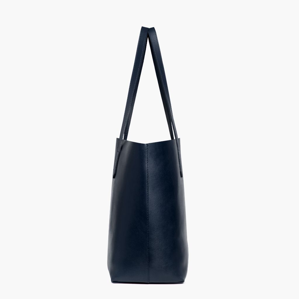 Stylish Navy Large Everyday Tote Bag for Women - Perfect for Work, Travel, Shopping & Beach (L)