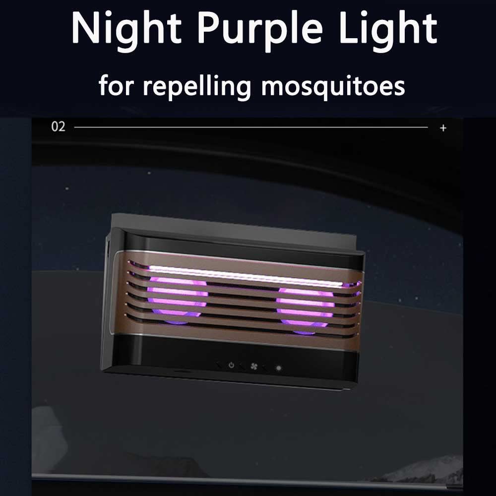Solar Powered Car Window Exhaust Fan & Air Purifier - Vehicle Ventilation System for Front & Back Seats | Improves Airflow & Reduces Heat in Parked Cars