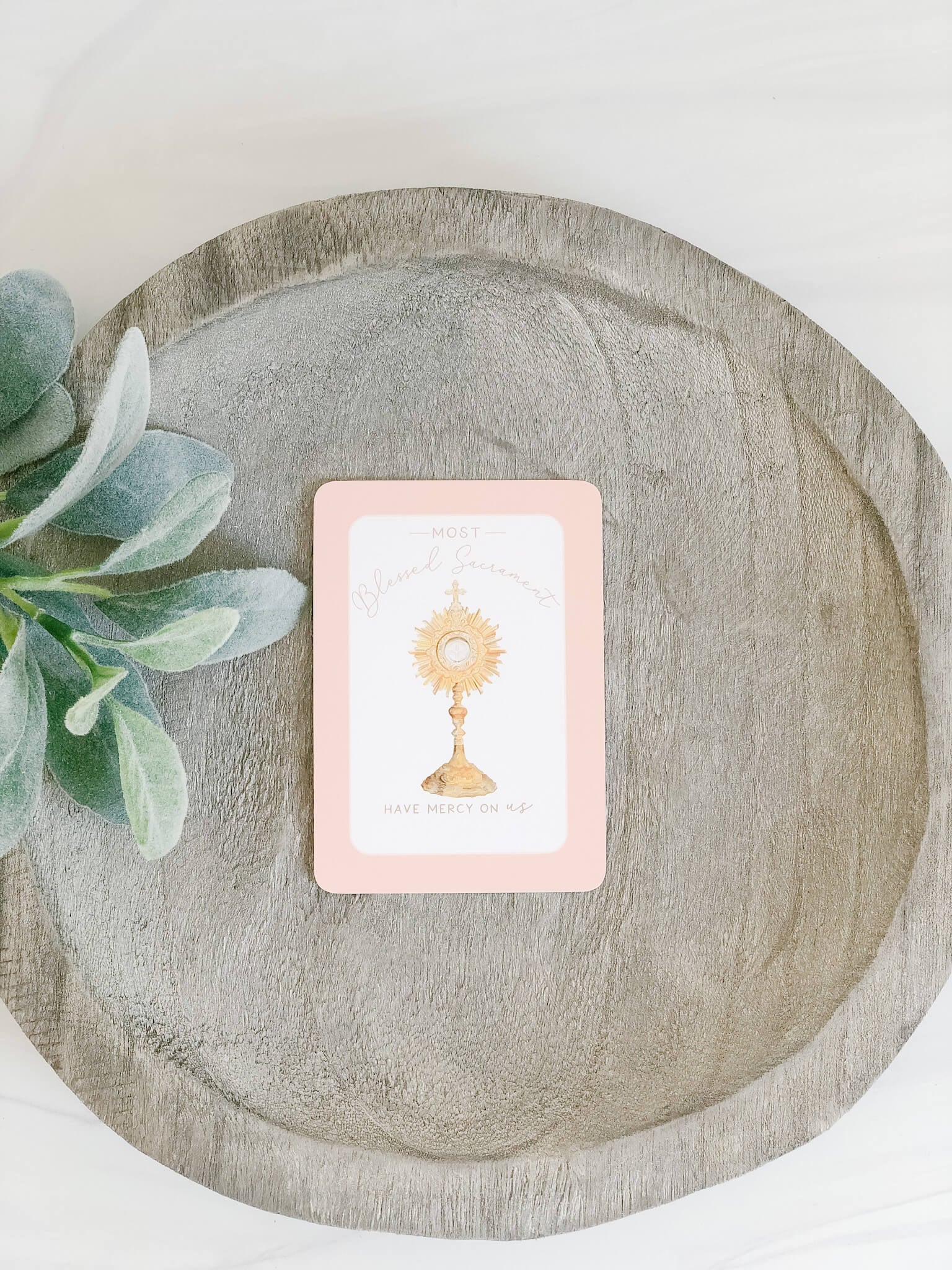 Spiritual Communion Prayer Card - Catholic Devotional Card for Home, Church & Travel - Perfect for Daily Prayer & Worship