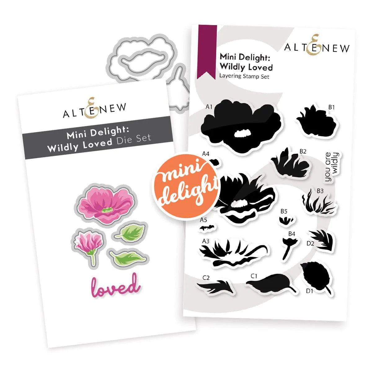 Mini Delight Stamp & Die Set for Card Making - Scrapbooking, DIY Crafts, and Paper Projects | Perfect for Handmade Greeting Cards and Home Decor