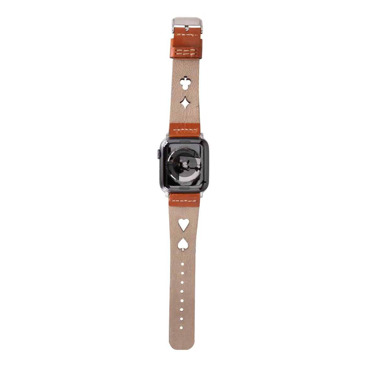 Premium Brown Leather Sport Band for Apple Watch - Durable & Comfortable Strap for Workouts & Everyday Use (Avesta) - Perfect for Gym, Office & Casual Wear