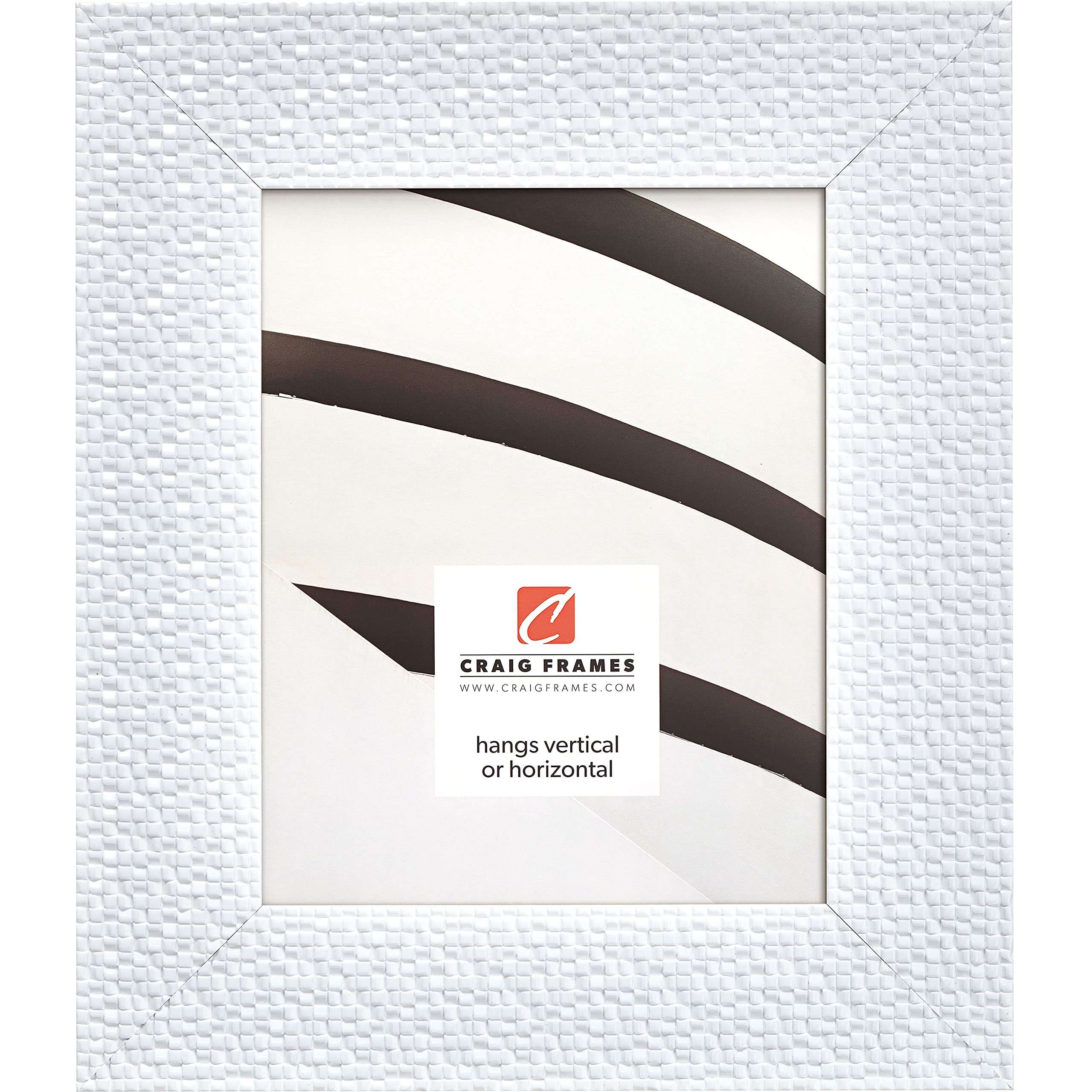 Craig Frames Glimmer 16x22 Inch White Picture Frame - Perfect for Wall Decor, Living Room, Bedroom & Office Display