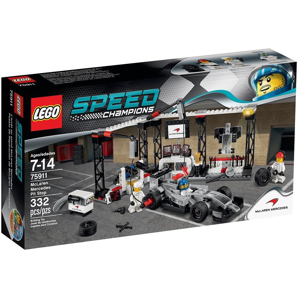 LEGO Speed Champions McLaren Mercedes 75911 Building Kit – Race Car Toy Set for Kids & Adults – Perfect for Play, Display & Collecting