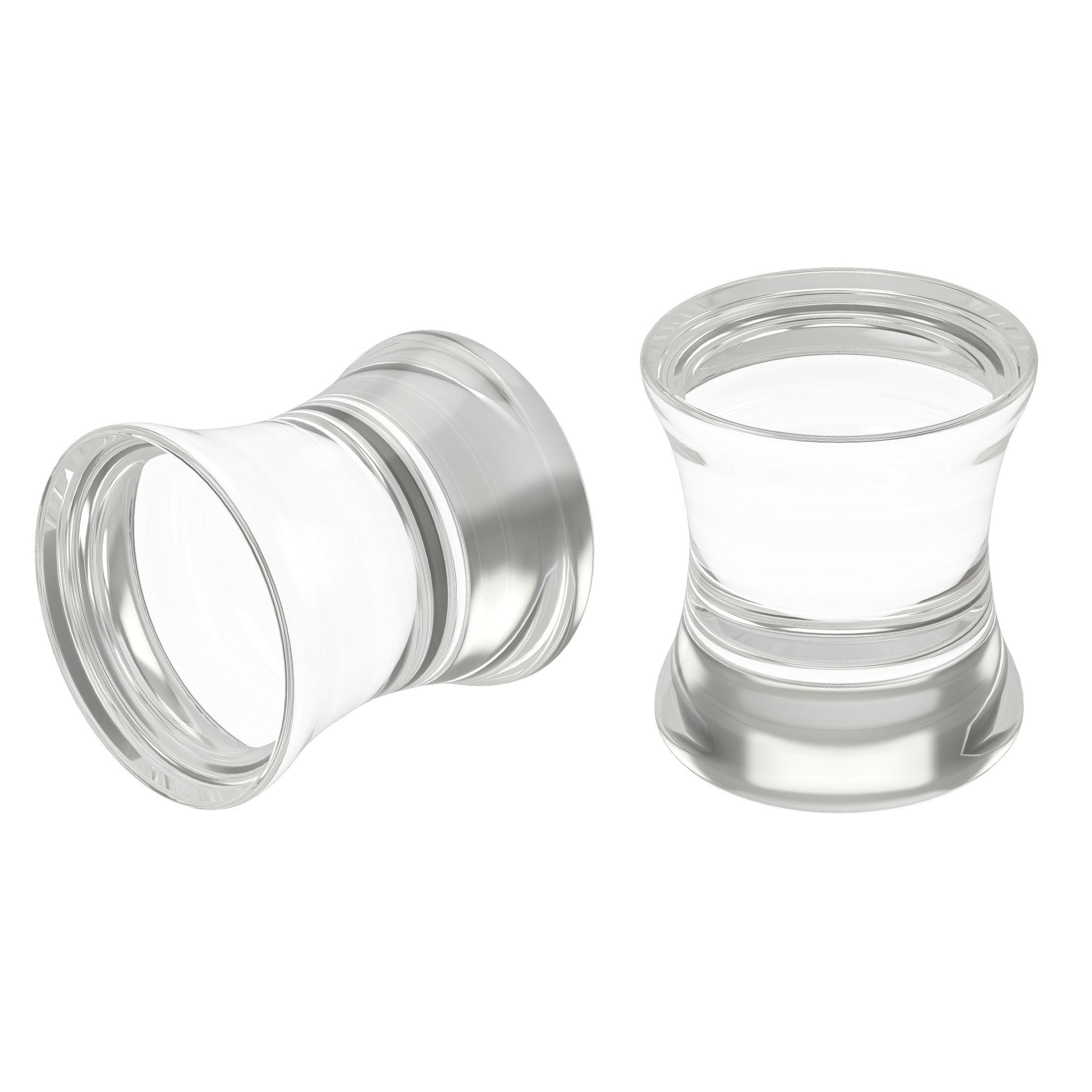 2pc Acrylic Double Flared Plugs for Ear Stretching - 00 Gauge (10mm) Cool Plastic Earrings - Perfect for Body Piercing, Gauging & Alternative Fashion Styles
