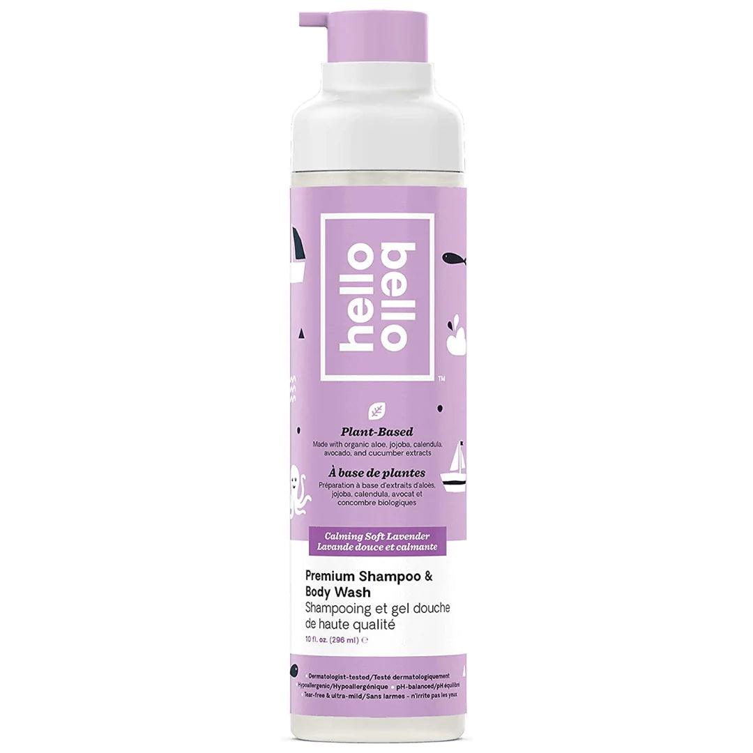 Hello Bello™ Extra Gentle Baby Shampoo & Body Wash - Soft Lavender Scent, 10 oz | Tear-Free, Hypoallergenic for Sensitive Skin | Perfect for Newborns, Infants & Toddlers Bath Time