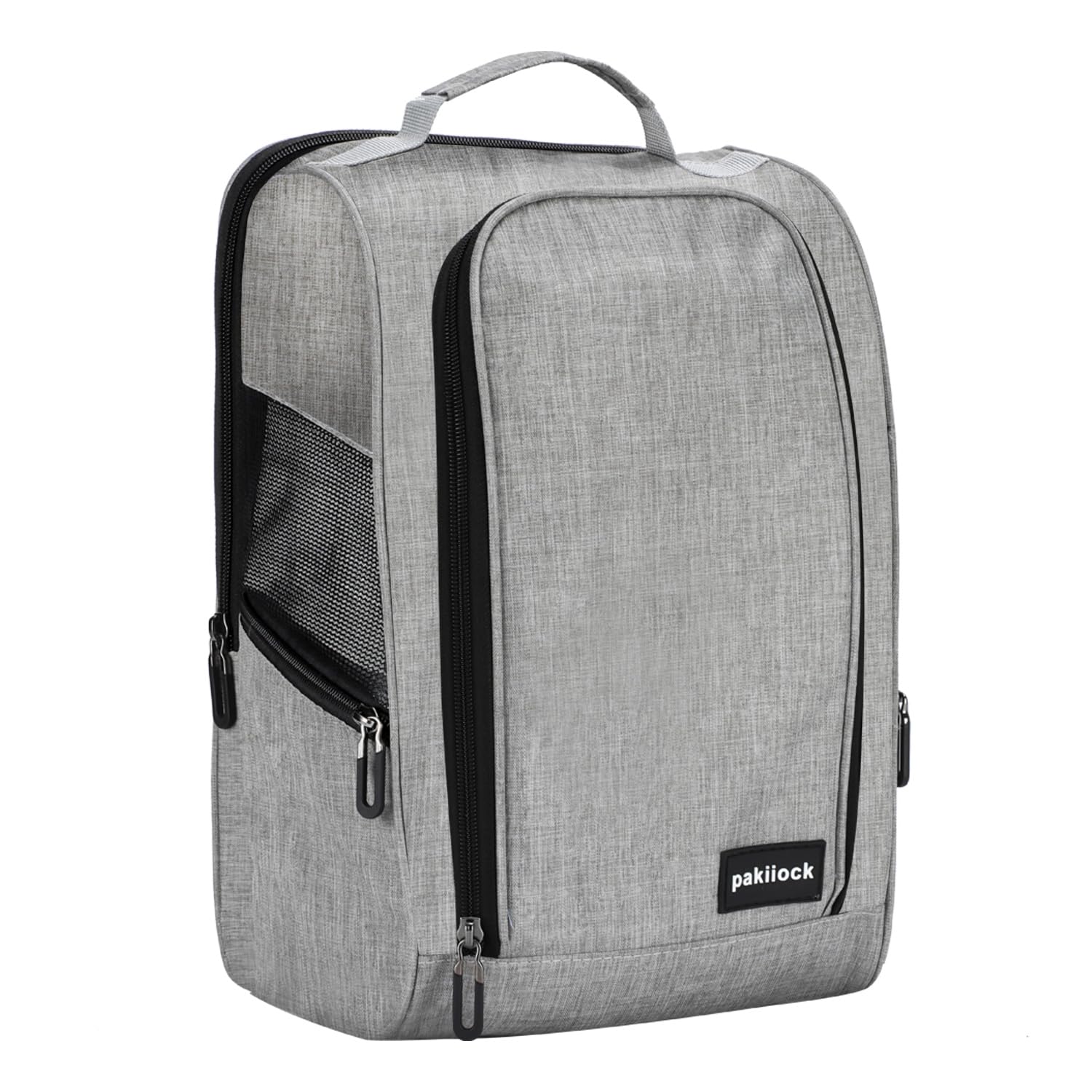 Premium Zippered Golf Shoe Bag with Mesh Ventilation - Large Back & Side Pockets for Men & Women | Perfect for Travel, Sports & Gym Storage