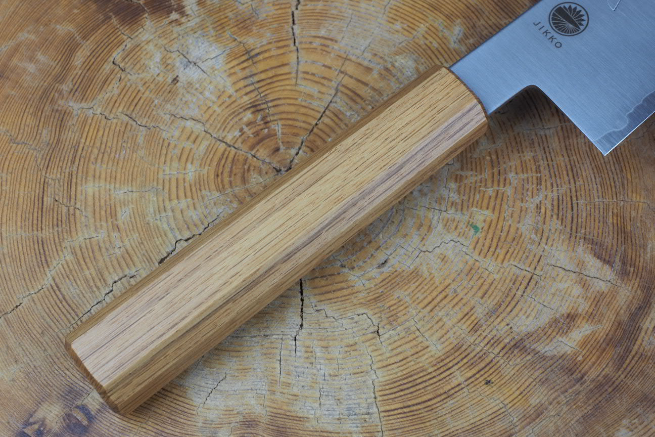 Premium Sakai Jikko Loco Wa Gyuto Chef Knife - VG10 Stainless Steel Core with Japanese Oak Handle - 8.3