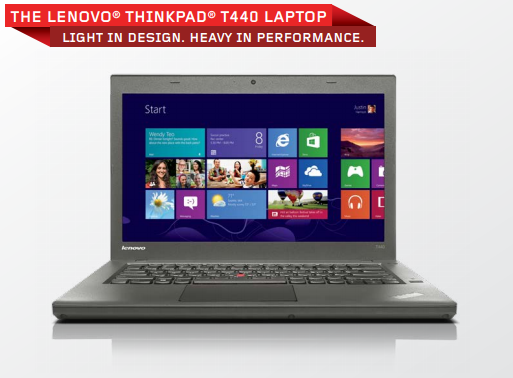 Refurbished Lenovo ThinkPad T440 Ultrabook Laptop - Intel Core i7-4600U 2.1GHz, 16GB RAM, 256GB SSD, 14.1