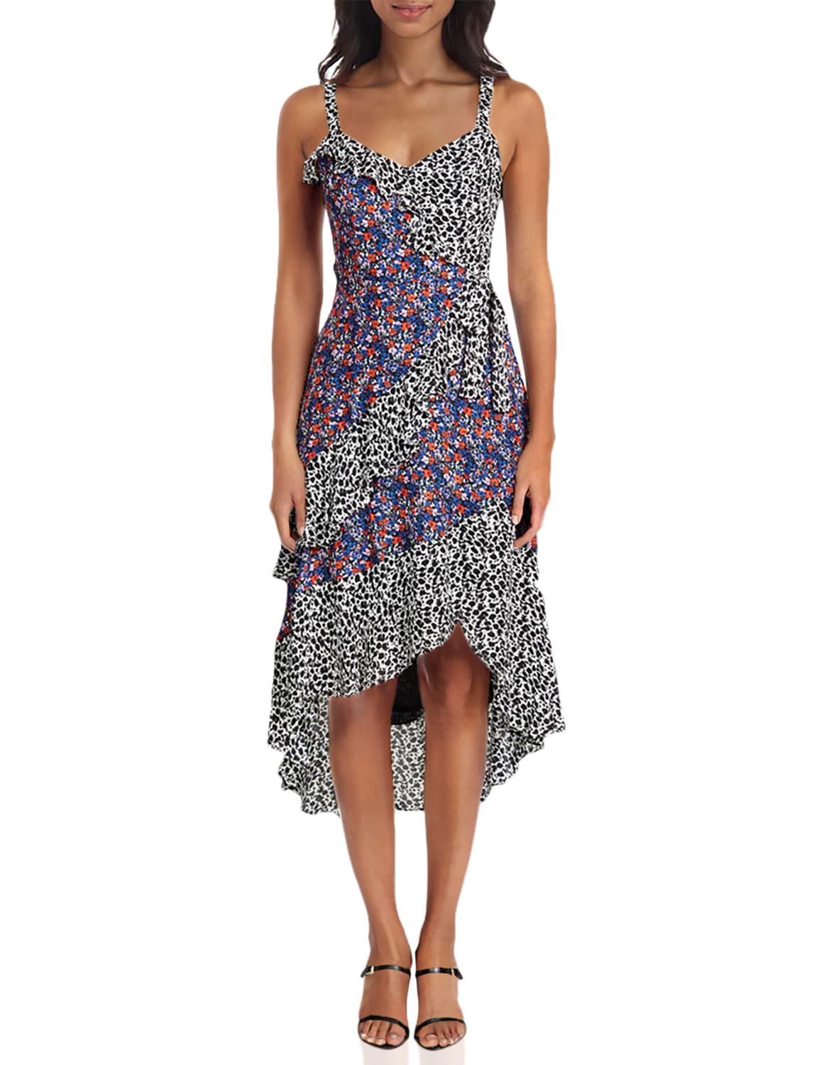 Parker Women's Kathy Sleeveless Wrap Front Midi Dress - Flattering Summer Casual & Wedding Guest Dress for Women