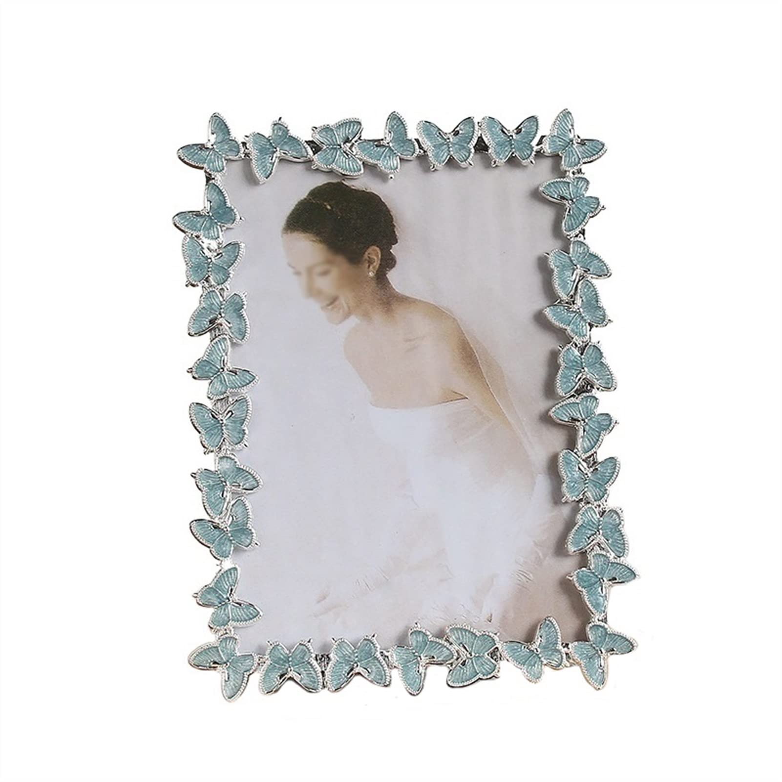 Nordic Style Metal Butterfly Photo Frame - Elegant Wedding & Home Decor for Wall or Desktop Display - Perfect for Living Room, Bedroom, Office & Gift Giving