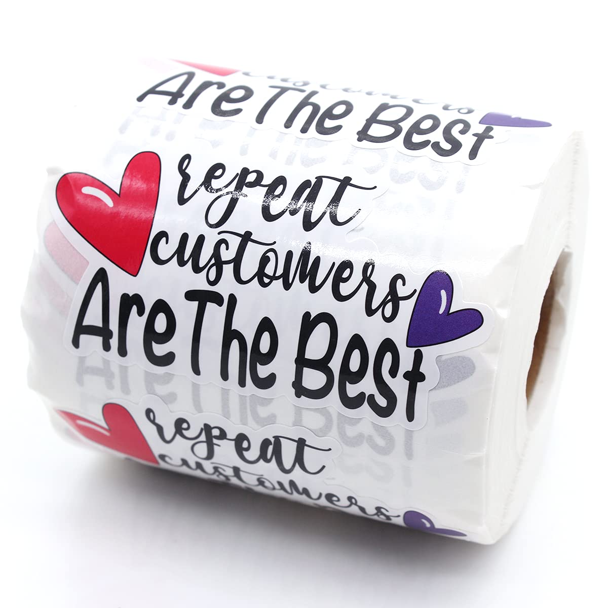 Wailozco 1.5'' Thank You Stickers for Repeat Customers - 500 Labels Per Roll - Premium Handmade Business Stickers for Envelopes, Online Retailers & Small Businesses - Perfect for Packaging, Branding & Customer Appreciation