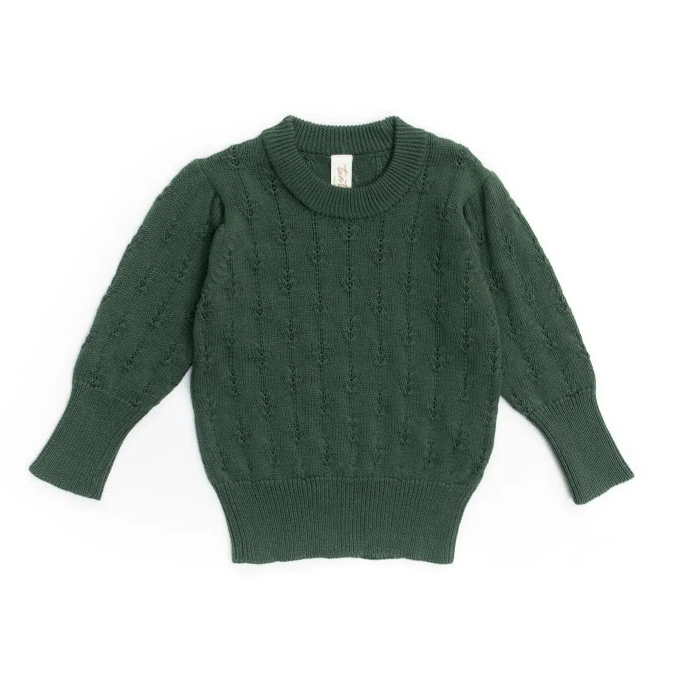 Premium Pima Cotton Alice Sweater from Peru - Soft & Comfortable Women's Pullover in Forest Green | Perfect for Casual Wear, Office Outfits & Cozy Fall Fashion