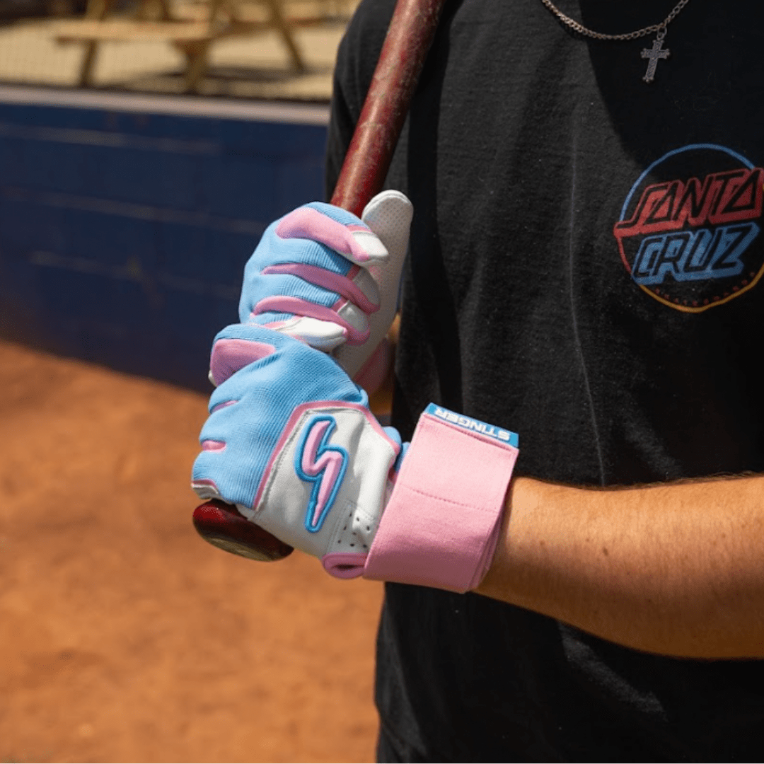 Premium Winder Series Batting Gloves - Cotton Candy Color | Breathable & Grip-Enhanced Baseball Softball Gloves for Training & Games | Perfect for Youth & Adult Players